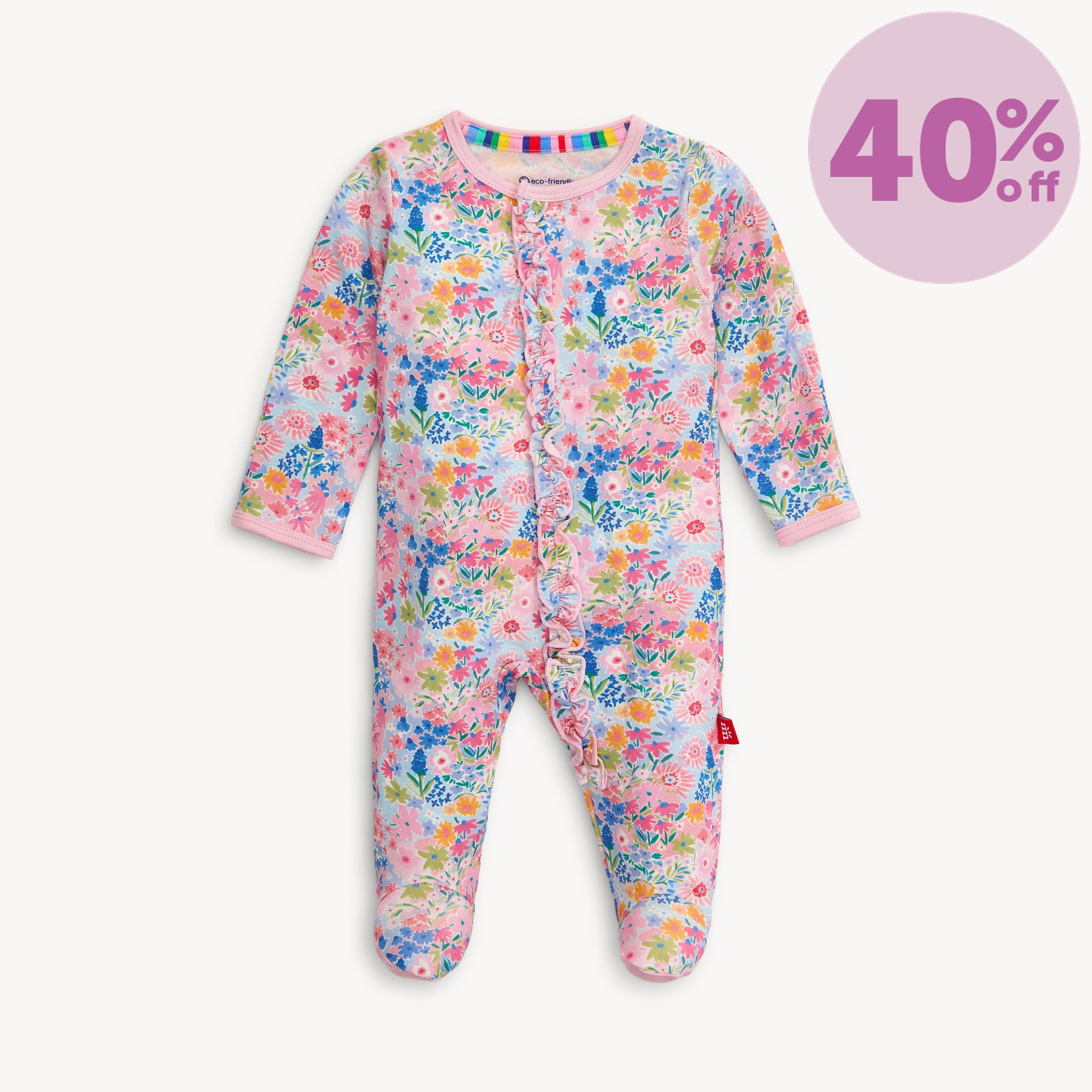lily modal magnetic parent favorite footie with ruffle