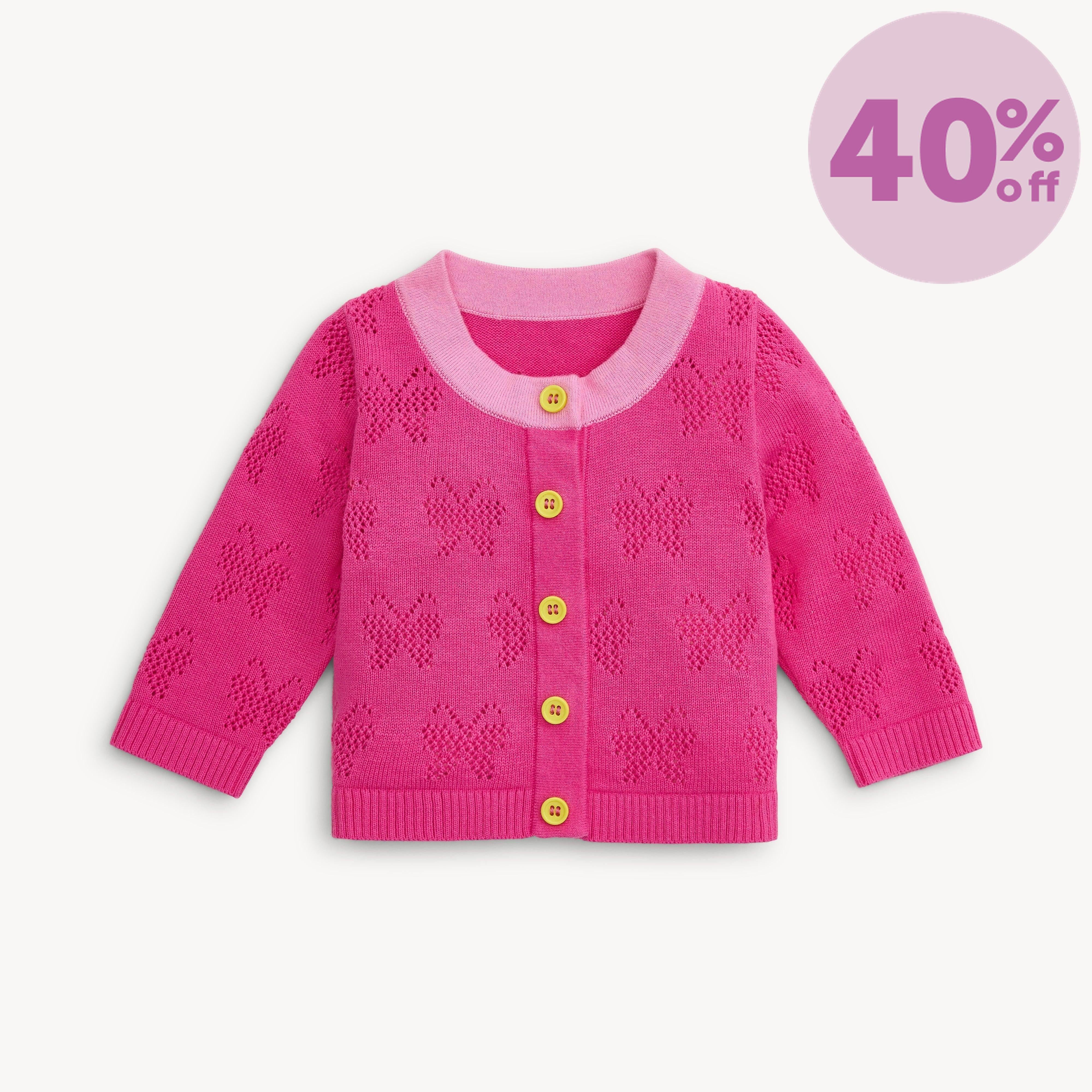 all a-flutter cotton magnetic cardigan