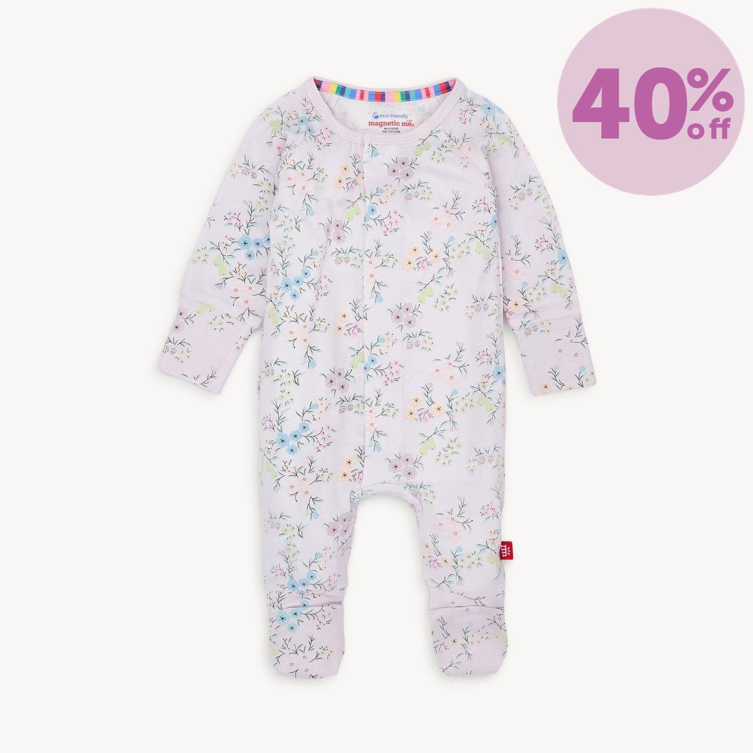 emily modal magnetic parent favorite footie with ruffle