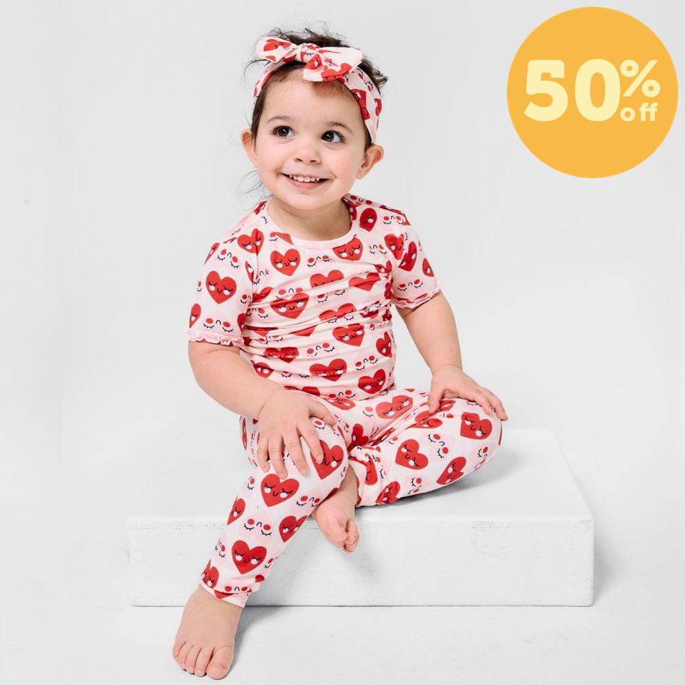 lookin' so crazy in love modal magnetic no drama pajama kids short sleeve set