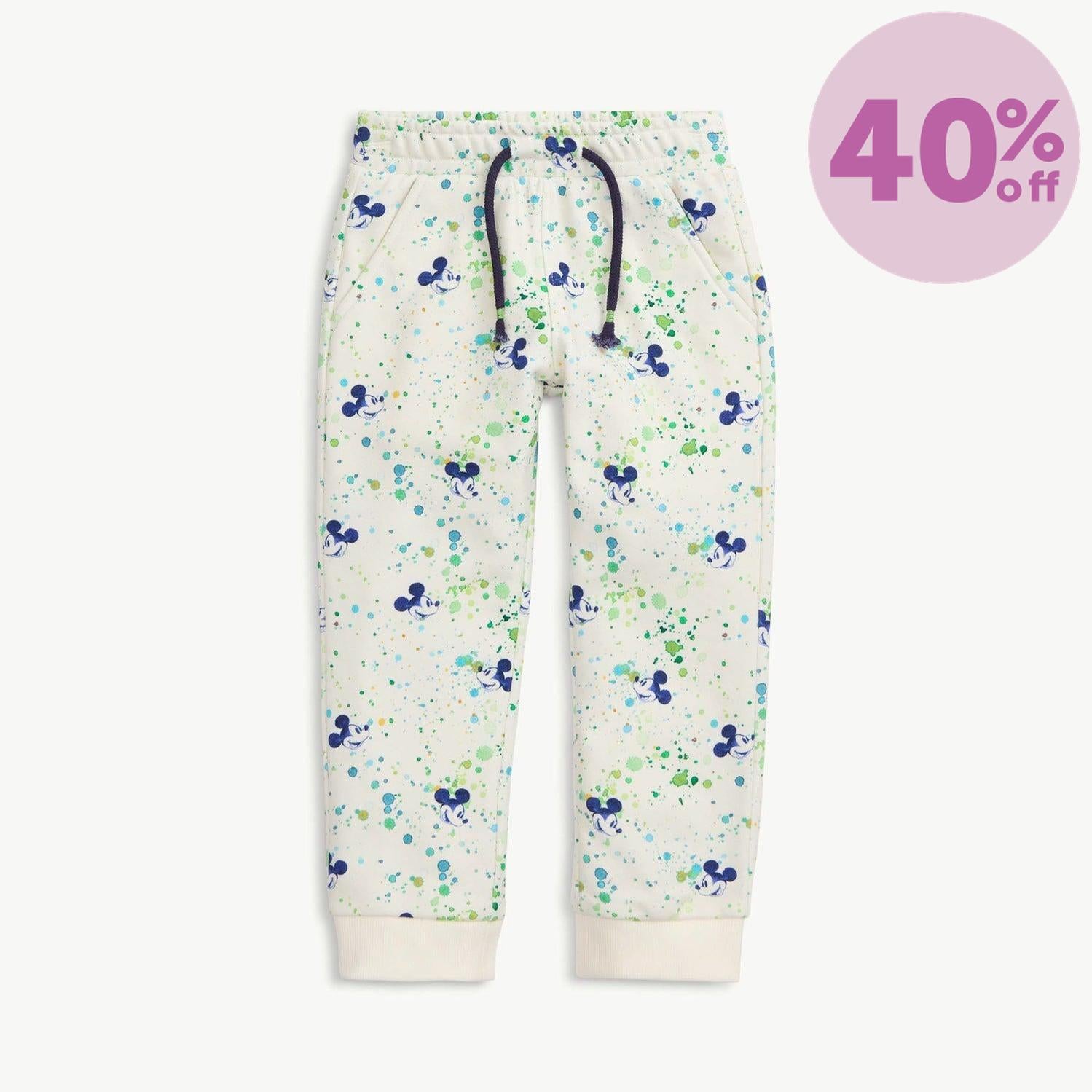 Disney | Magnetic Me Mickey Splatter cotton magnetic sweatpant