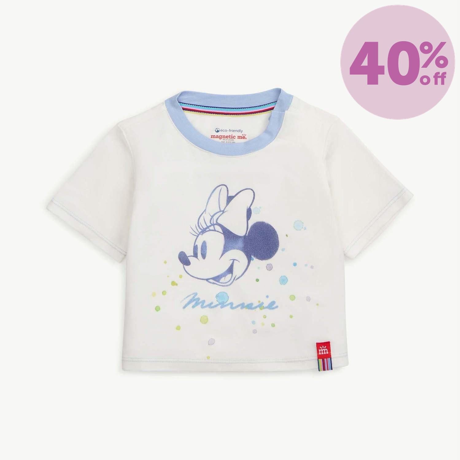Disney | Magnetic Me Mickey Splatter modal magnetic cropped t-shirt