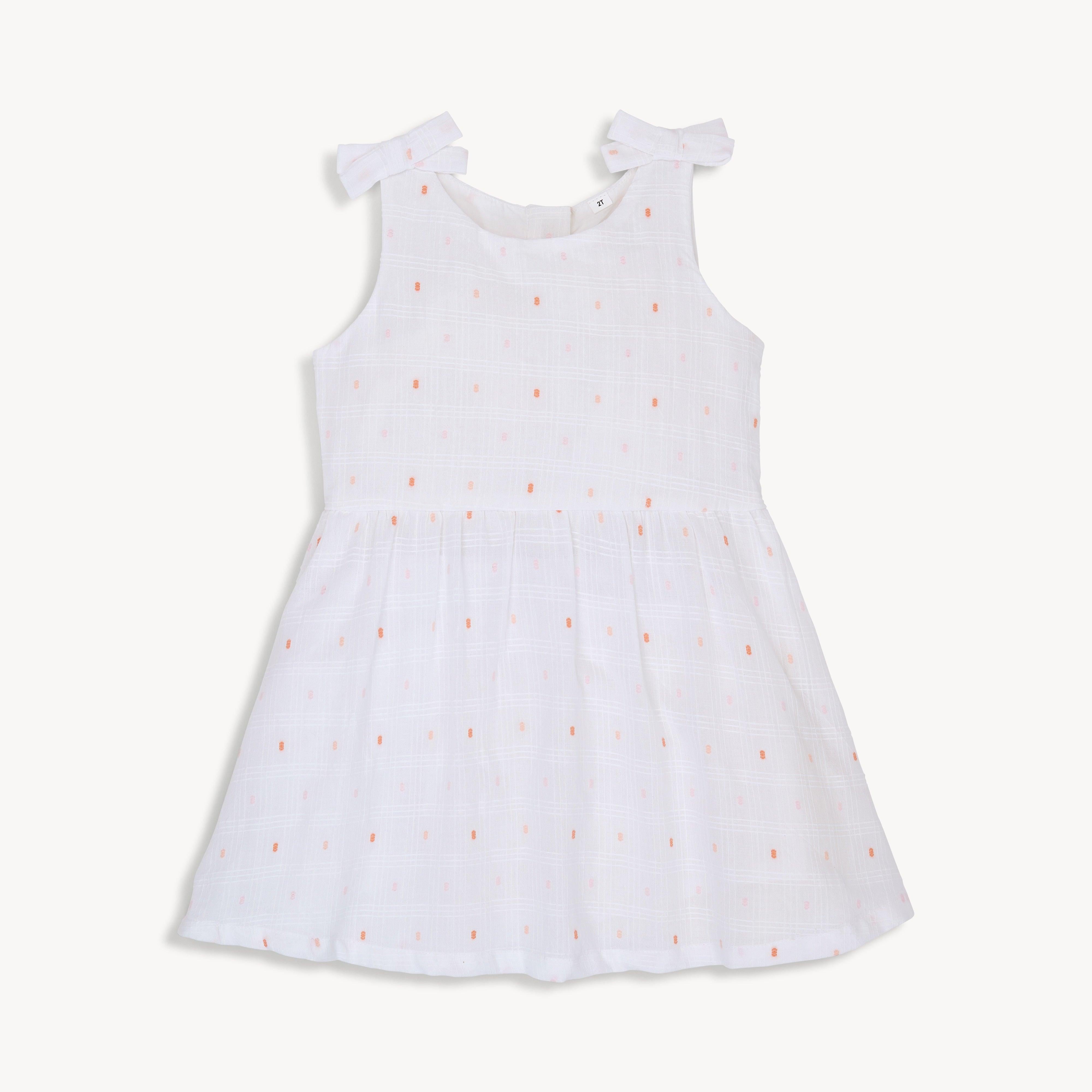 swiss dot cotton magnetic easy peasy sleeveless dress