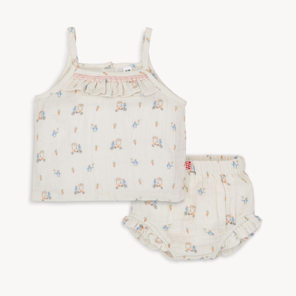 penguin pints cotton magnetic tank + bloomer set