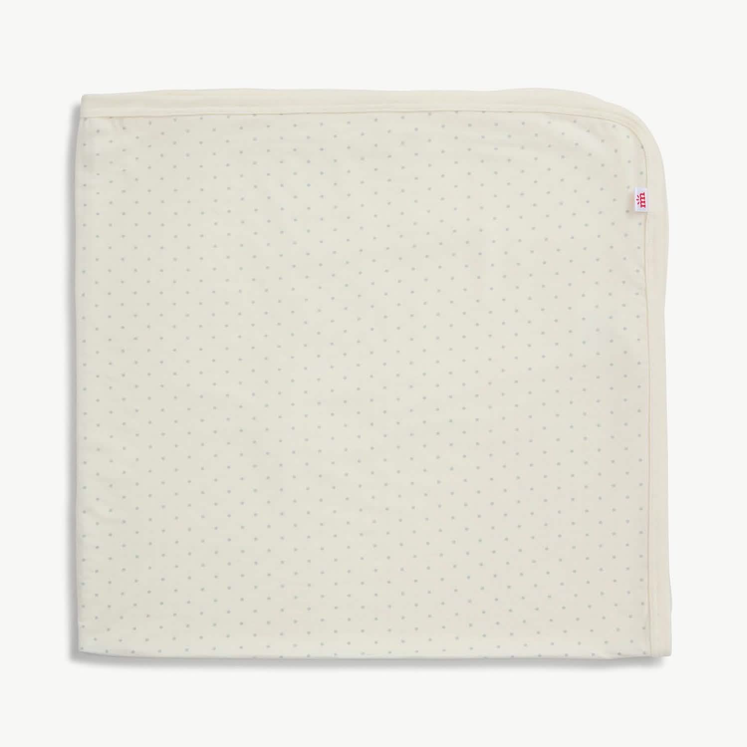 pin dot cream modal baby blanket