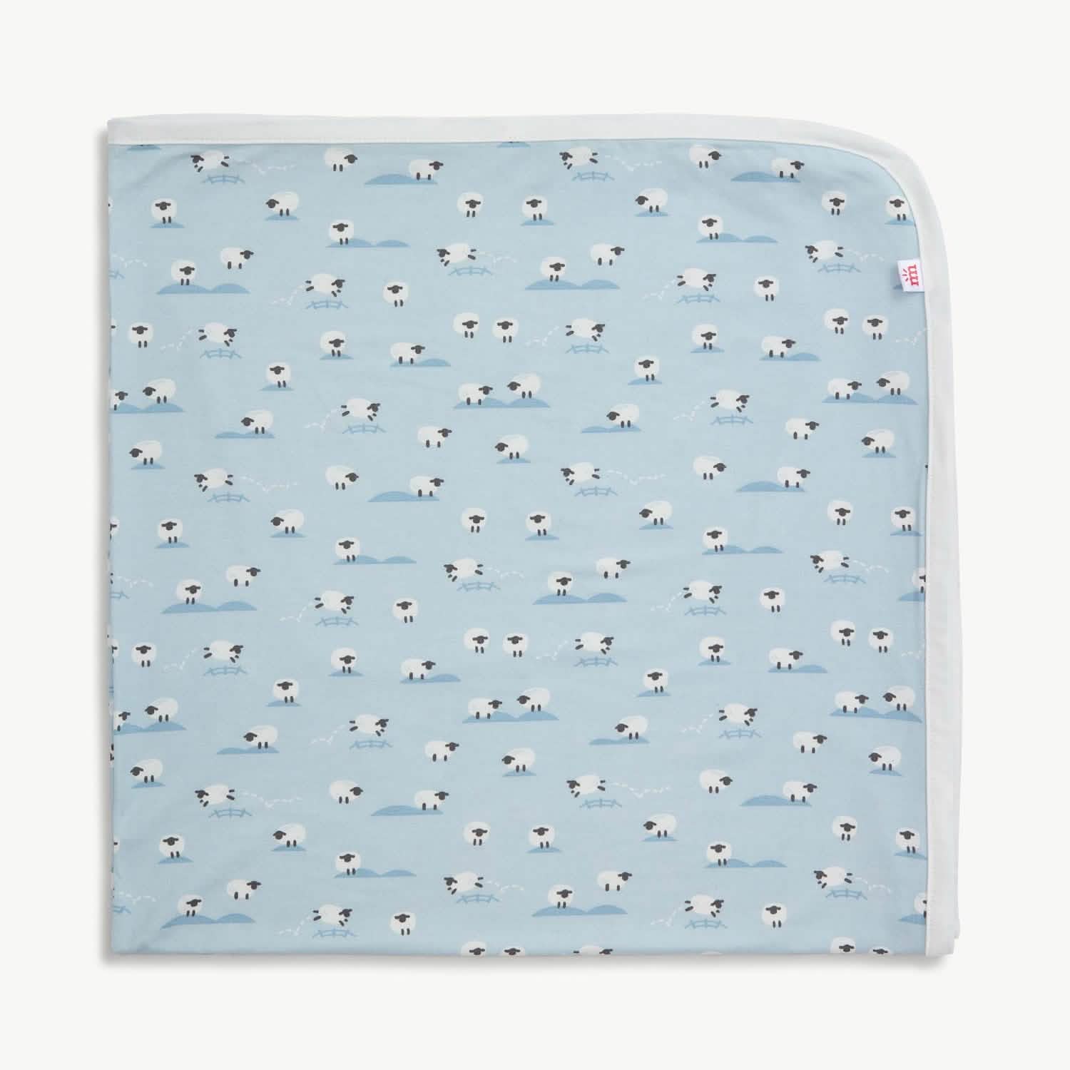 blue baa baa baby modal soothing swaddle blanket