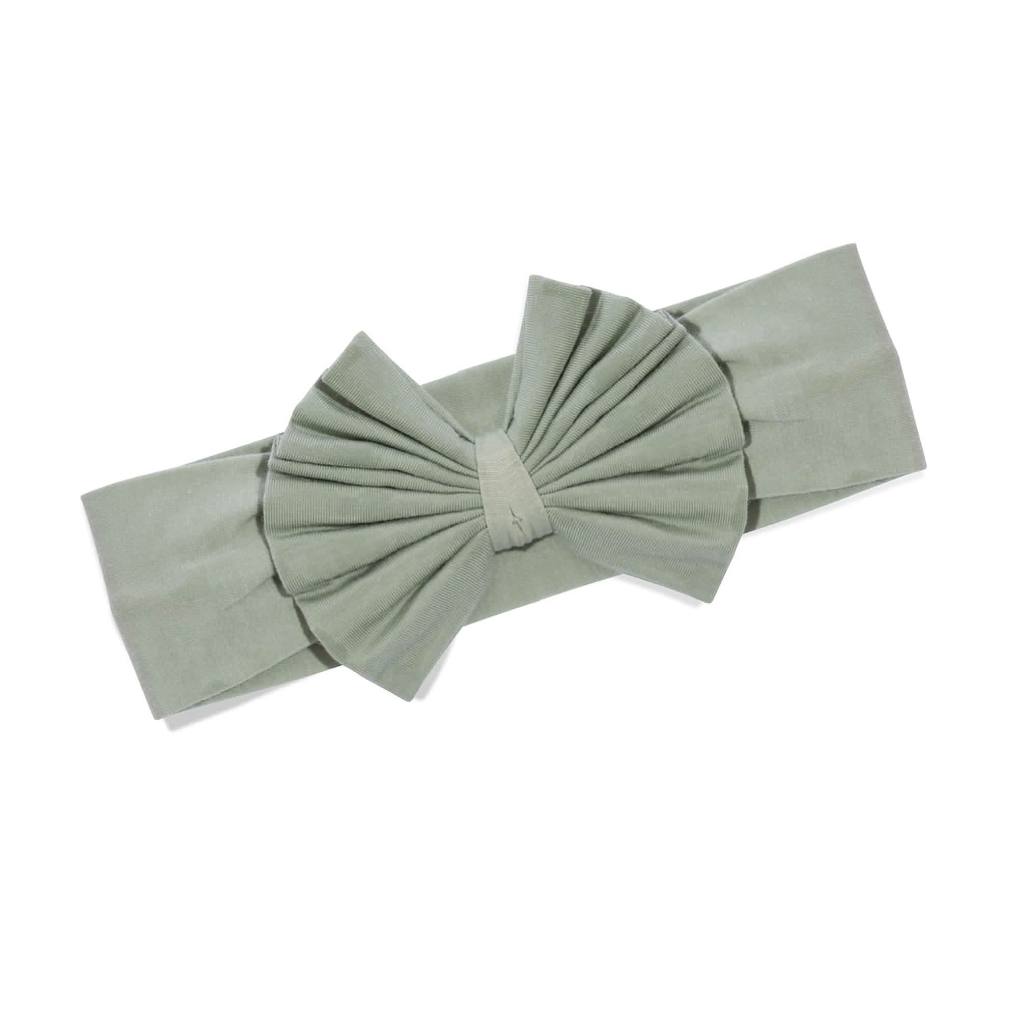seafoam modal bow headband