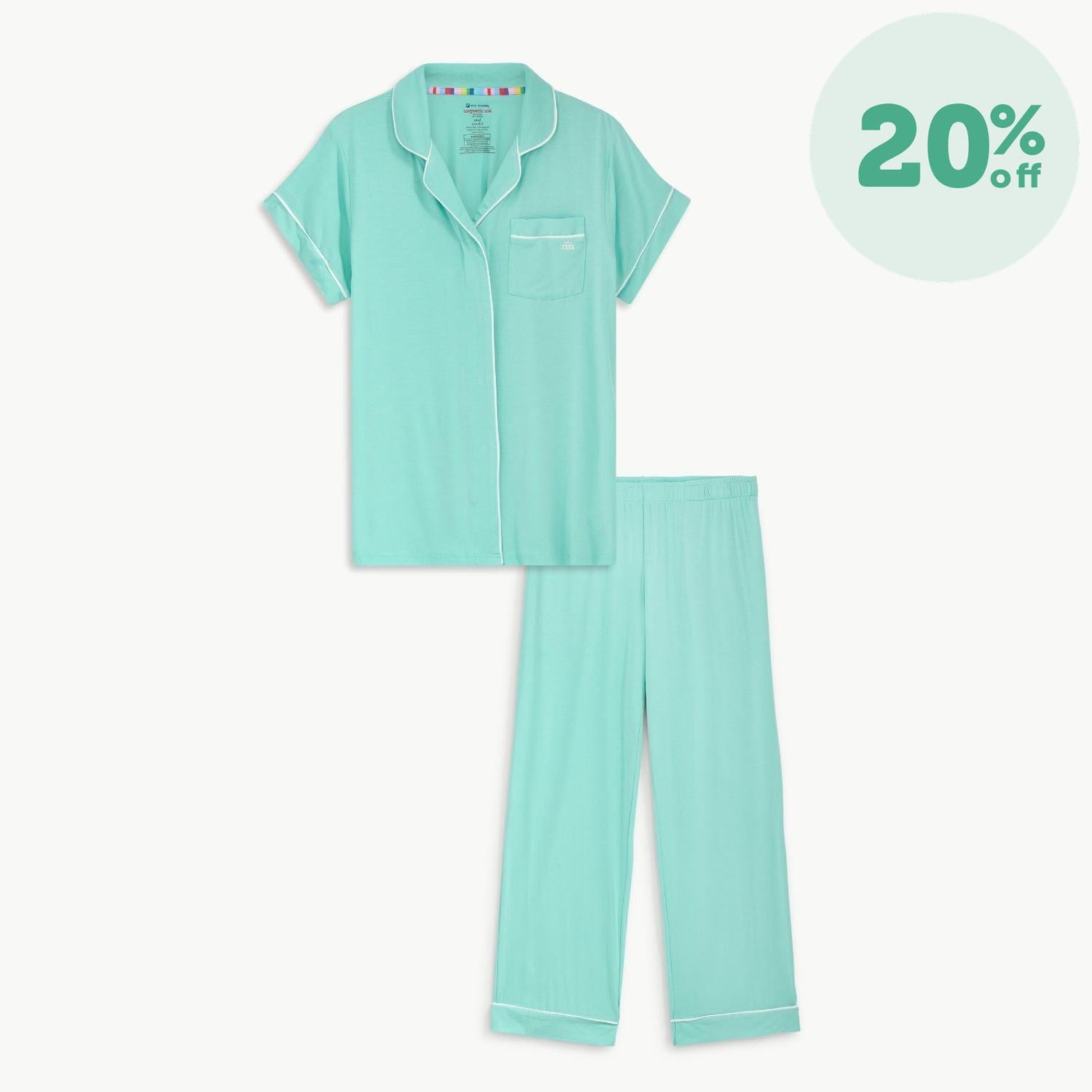 women's florida keys modal magnetic classic with a twist short sleeve pajama set