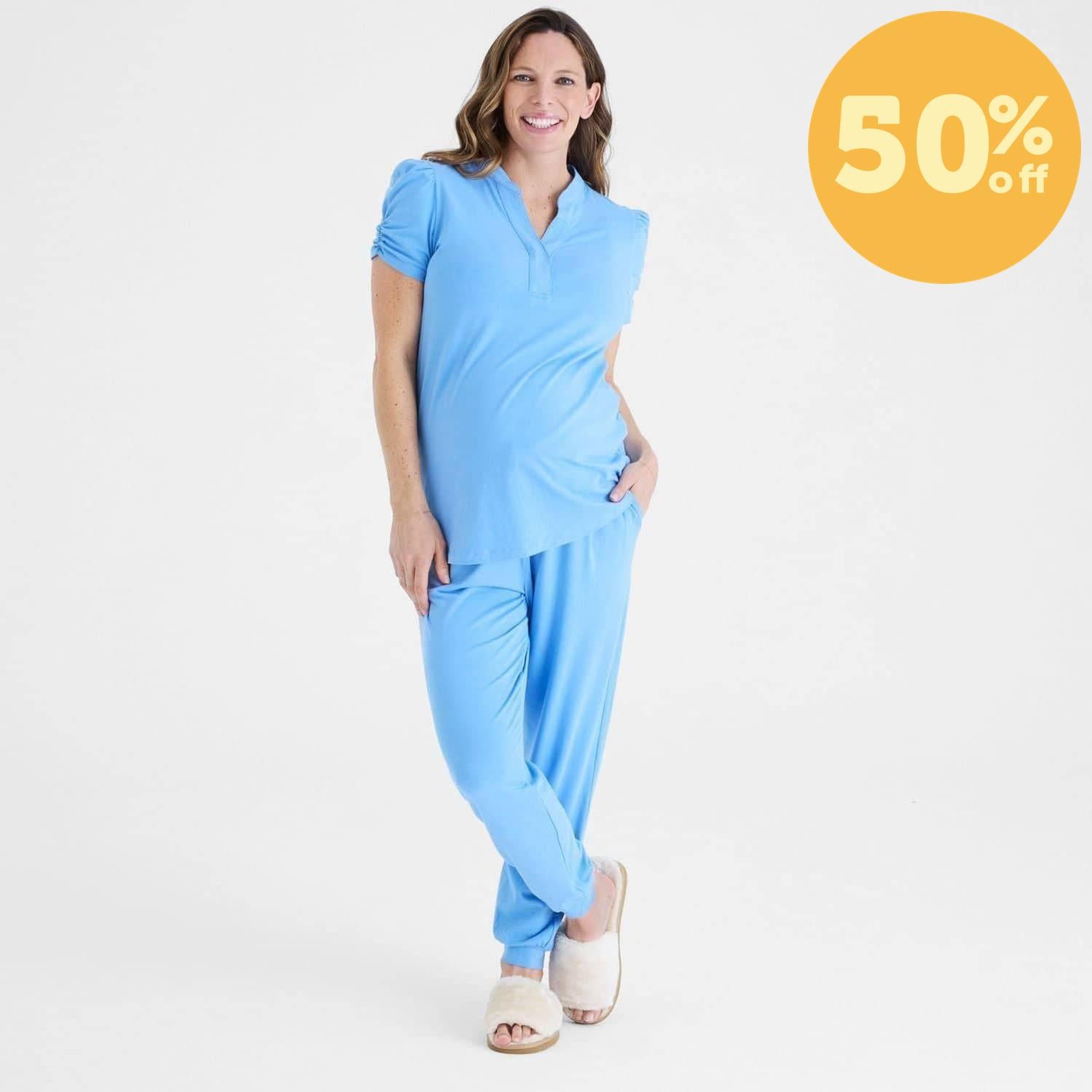 utah sky women's CloudStretch™ magnetic short sleeve jogger set