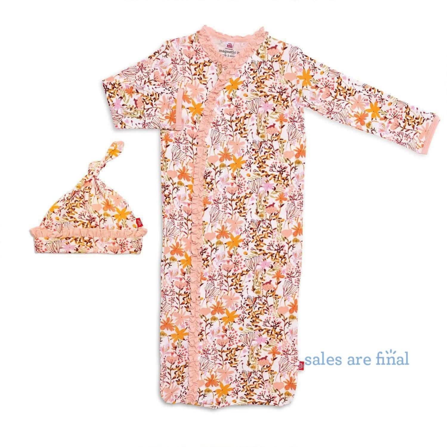 as the leaves turn modal magnetic ruffle gown &hat - re-loved