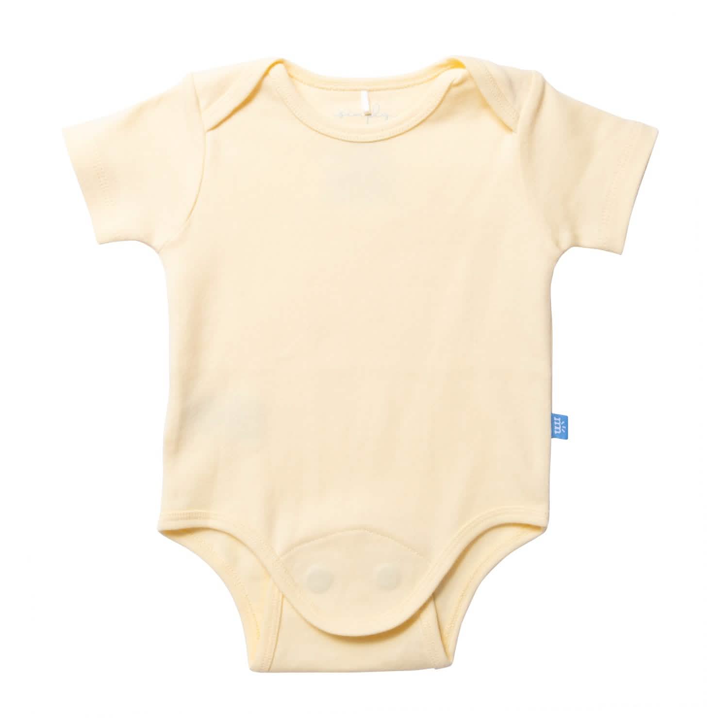 banana pudding organic cotton magnetic bodysuit - re-loved