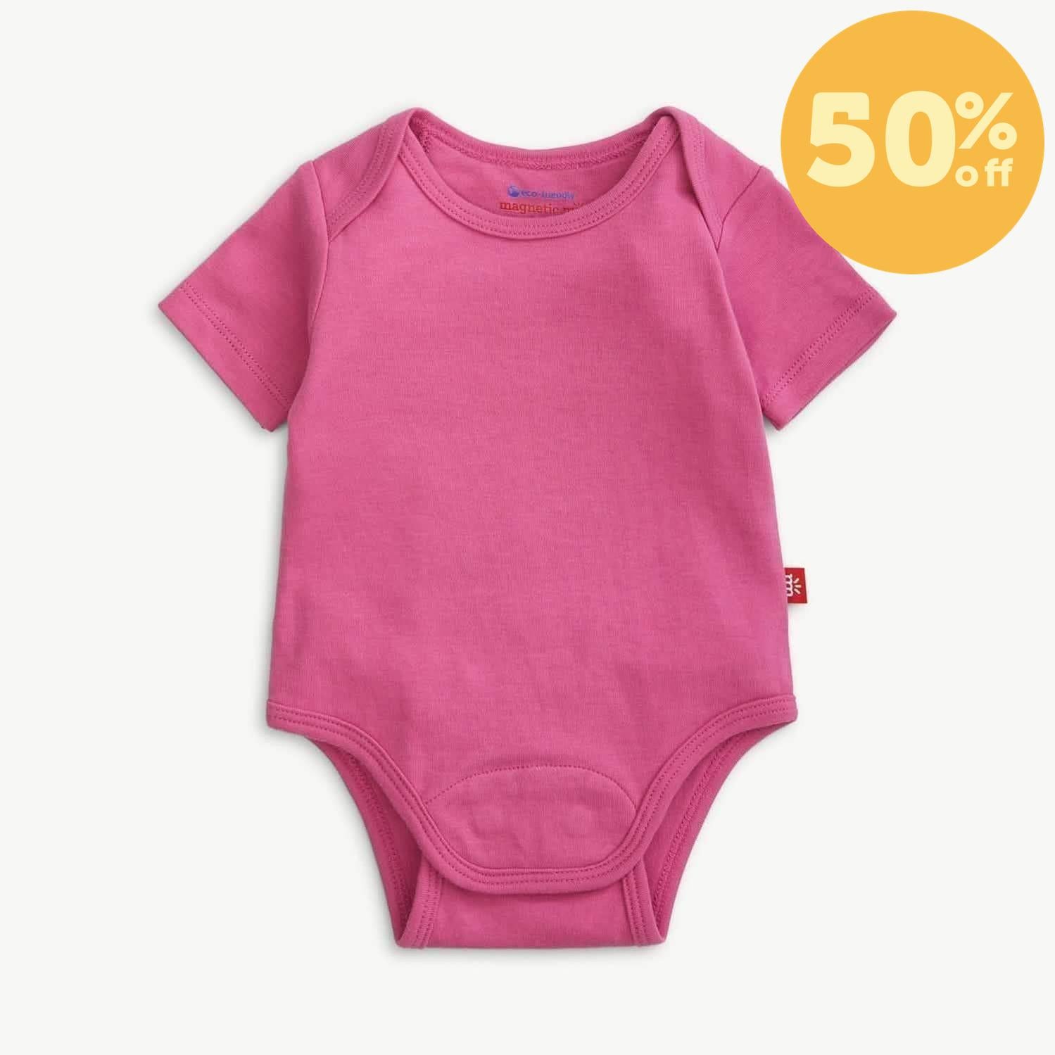 berry wine organic cotton magnetic bodysuit
