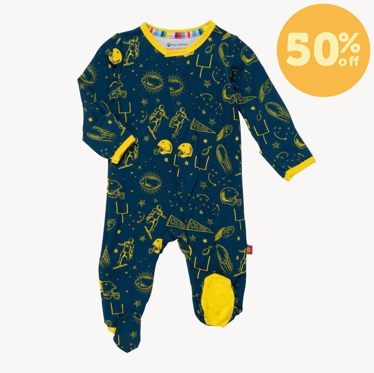blue game day modal magnetic parent favorite footie