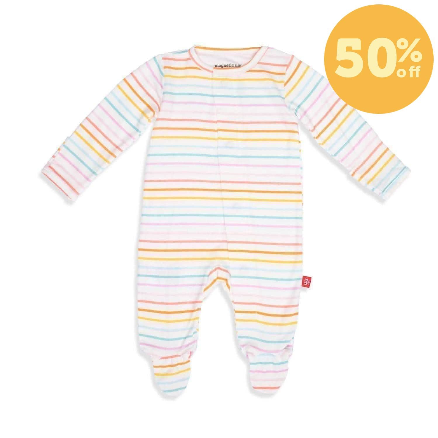 candy stripe modal magnetic parent favorite footie