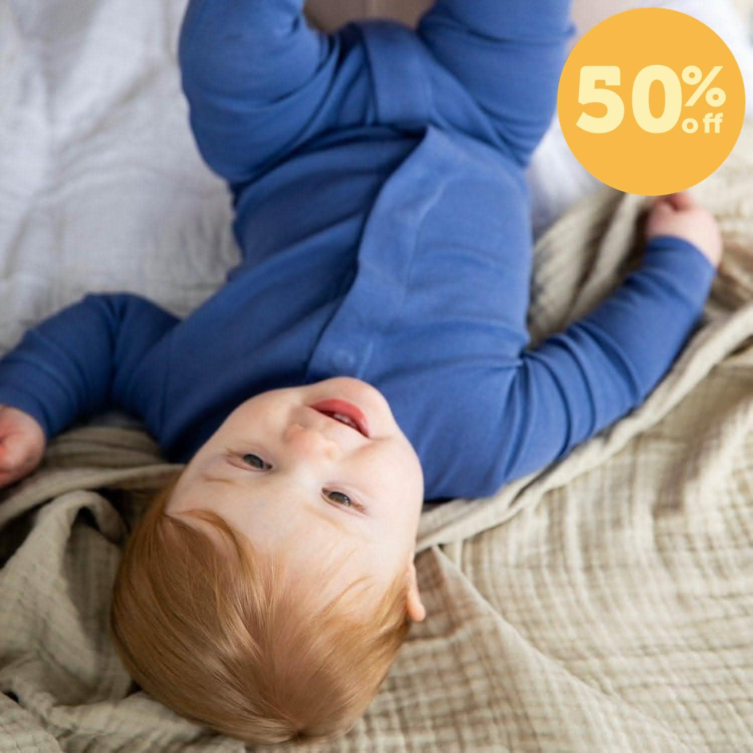 chambray organic cotton magnetic parent favorite footie