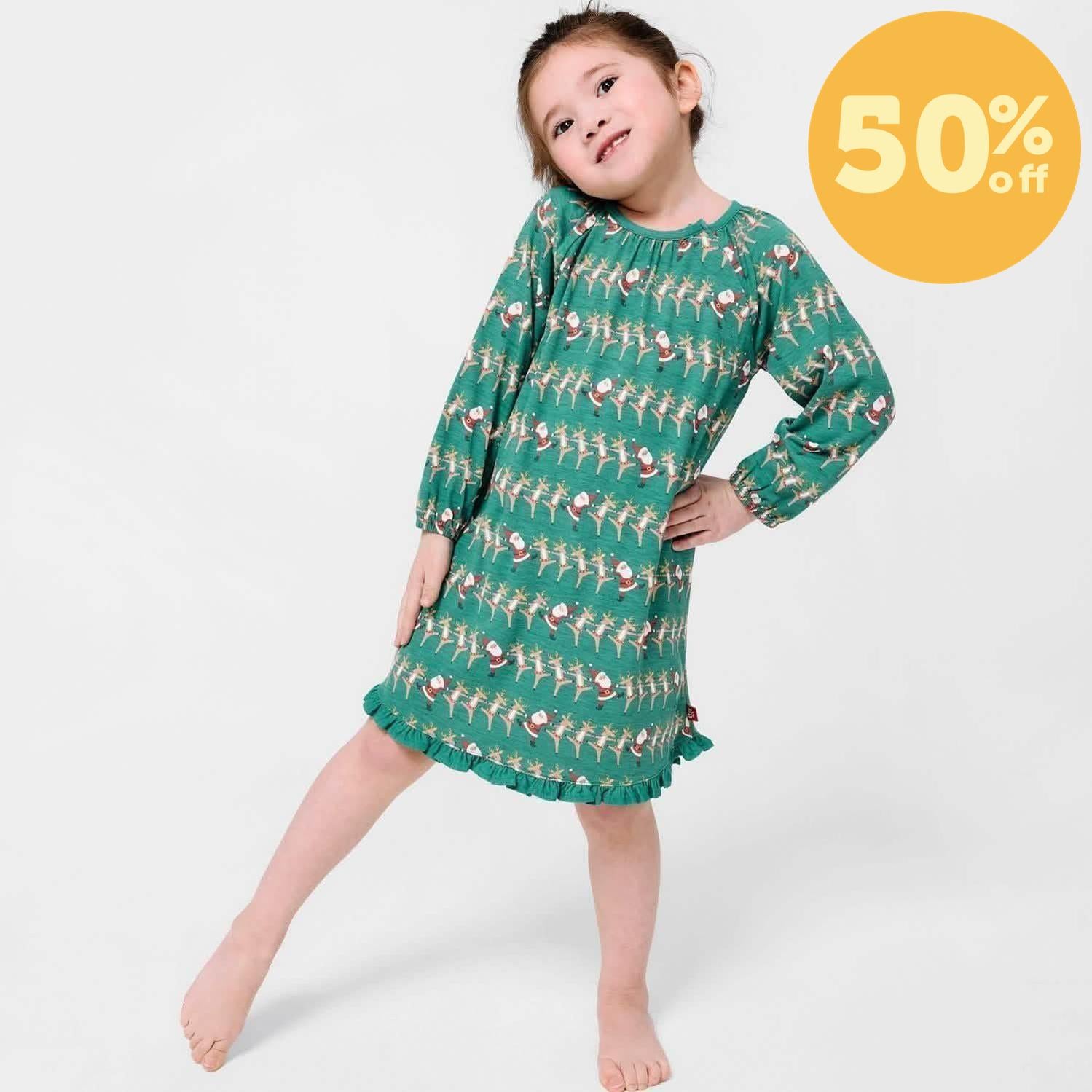 christmas can can RightFit™ magnetic nightgown
