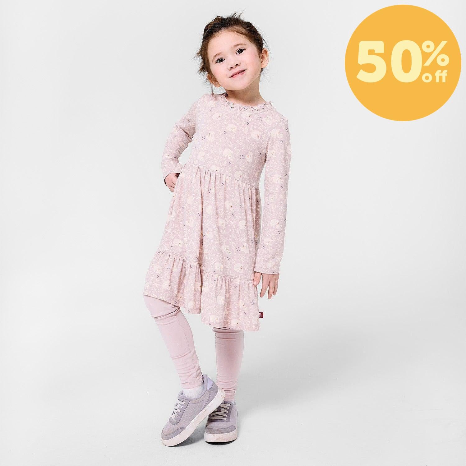 cuddle club modal magnetic easy peasy dress + legging set