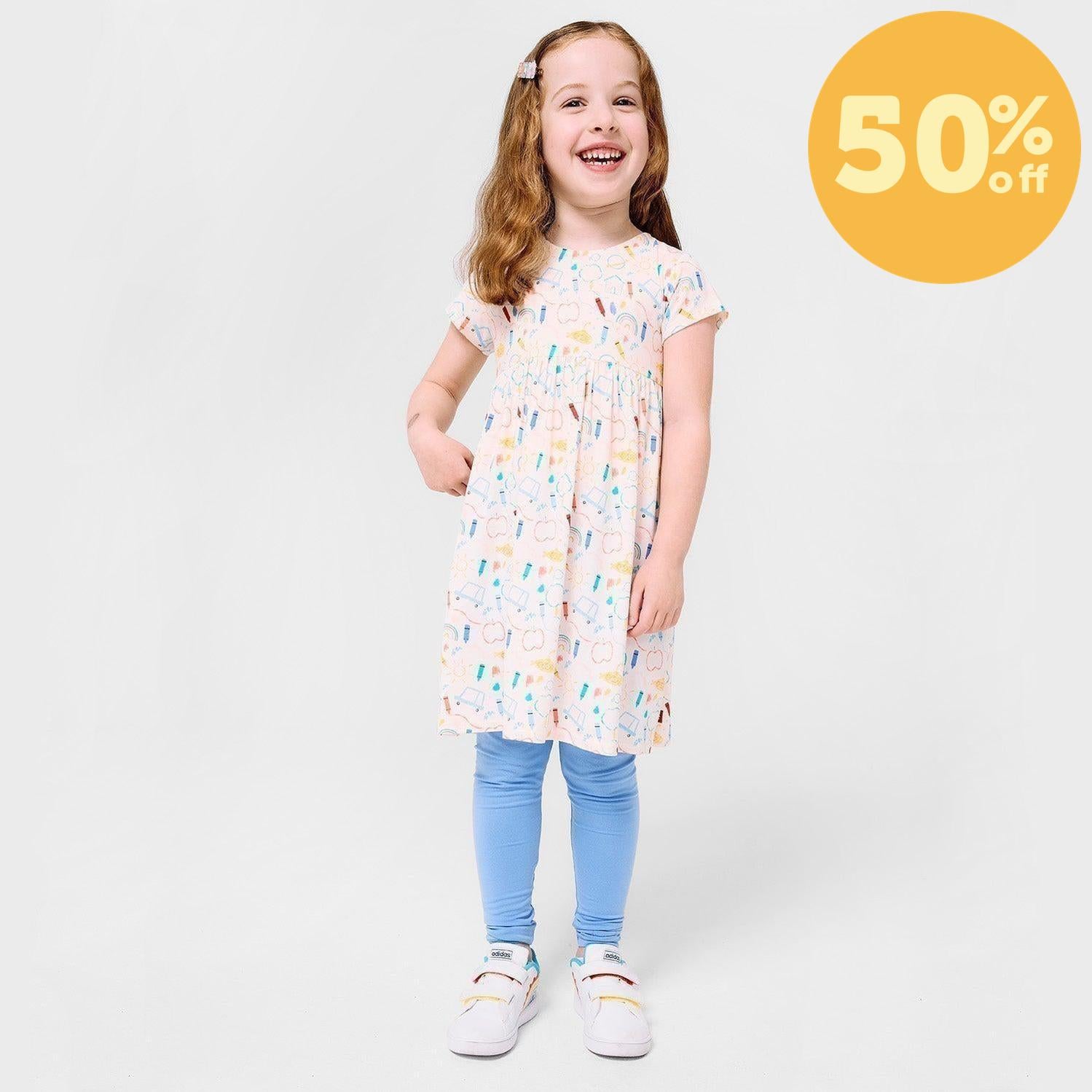 doodle pop modal magnetic easy peasy dress + legging set