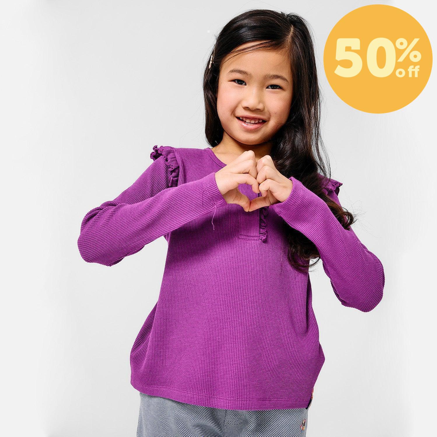 elderberry waffle modal magnetic henley top
