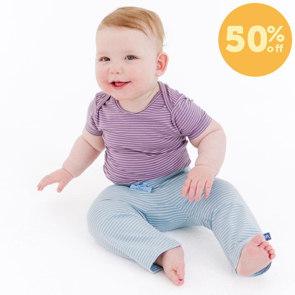 forget me not/ egret stripe cloudstretch™ pant