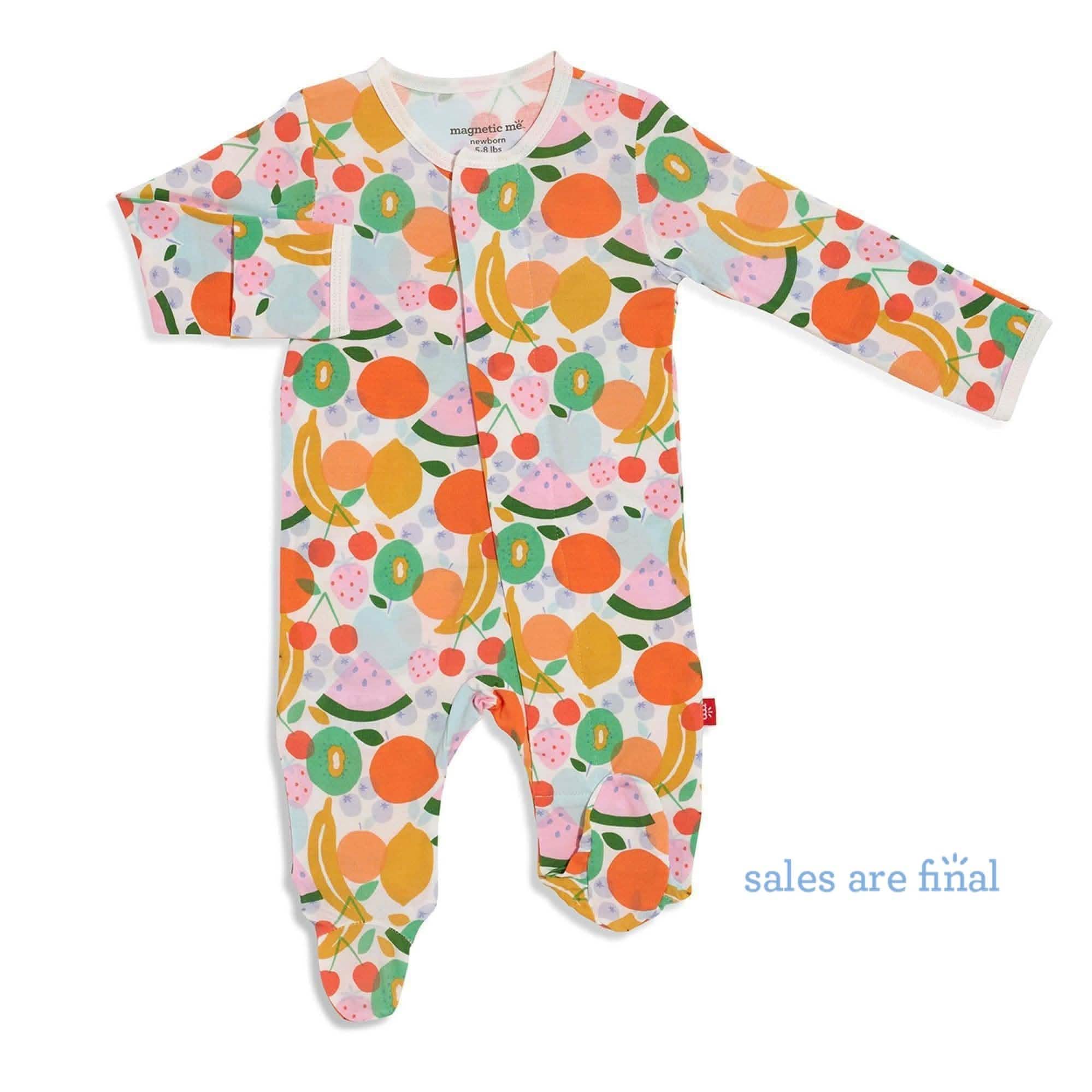fruit of the womb modal magnetic footie - re-loved