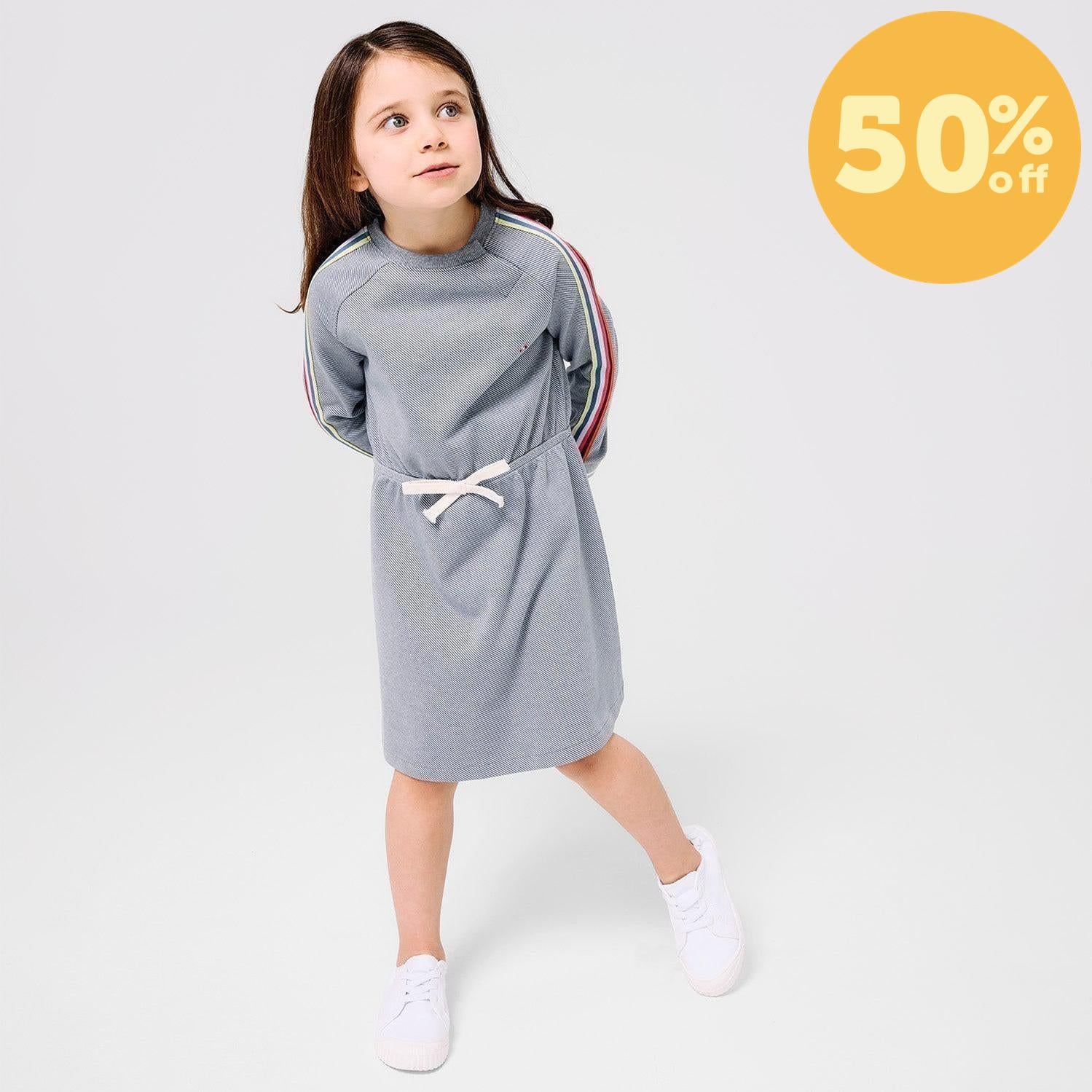 gray cotton magnetic easy peasy sporty dress