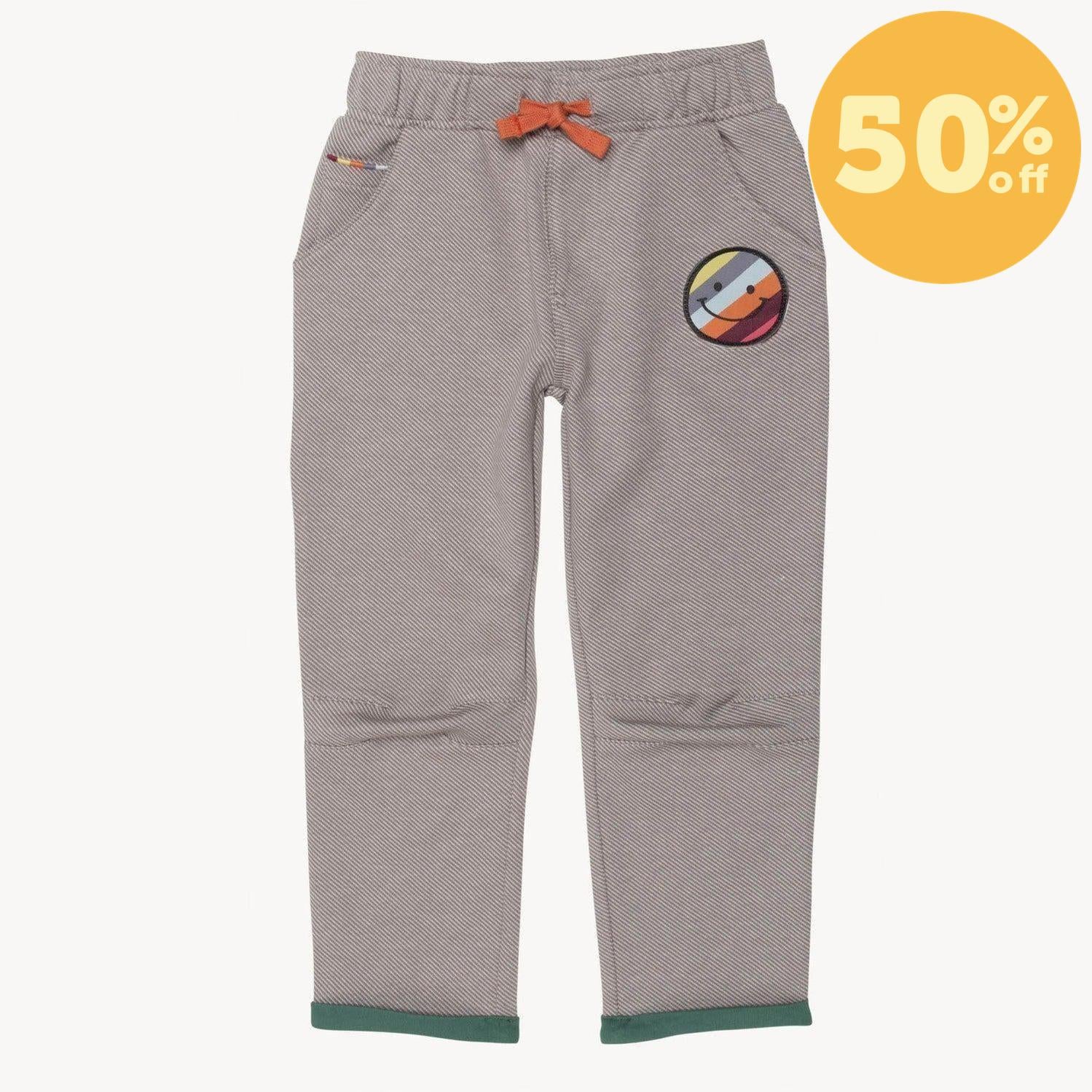 gray denim cotton magnetic pant