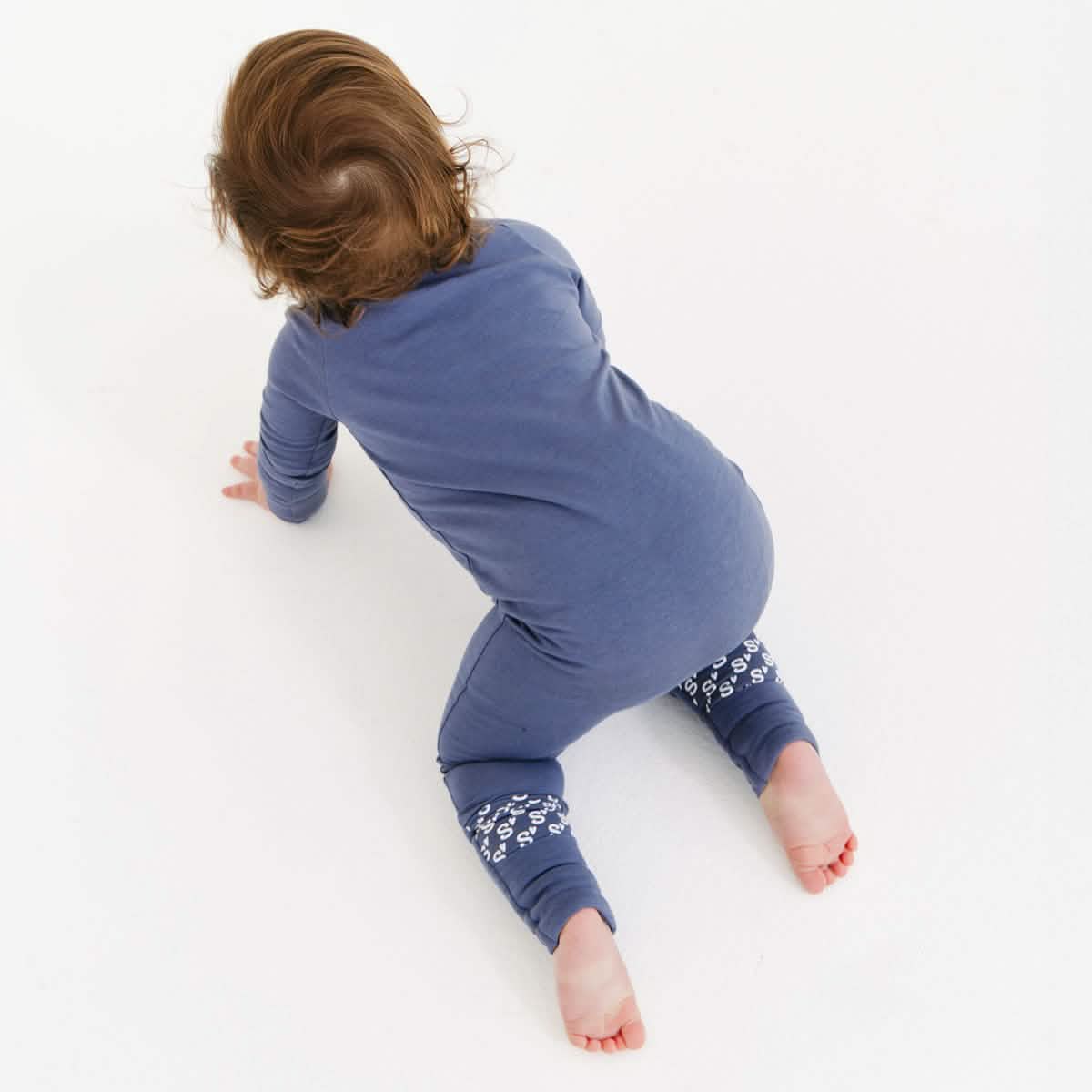 harbor blue cloudstretch™ magnetic convertible coveralls - re-loved