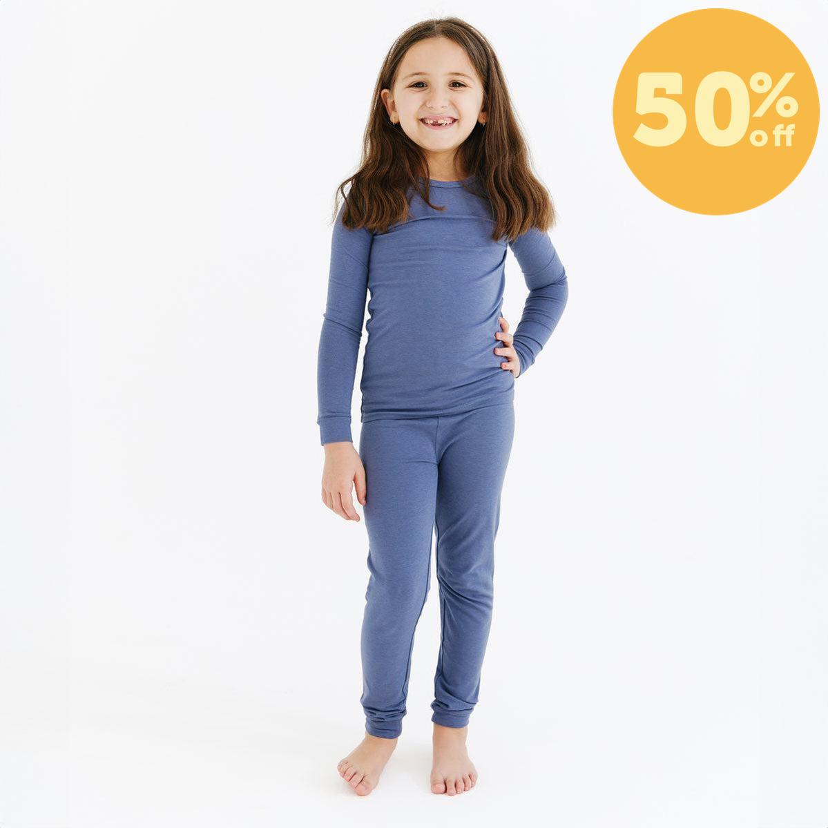 harbor blue cloudstretch™ magnetic kids pajama set