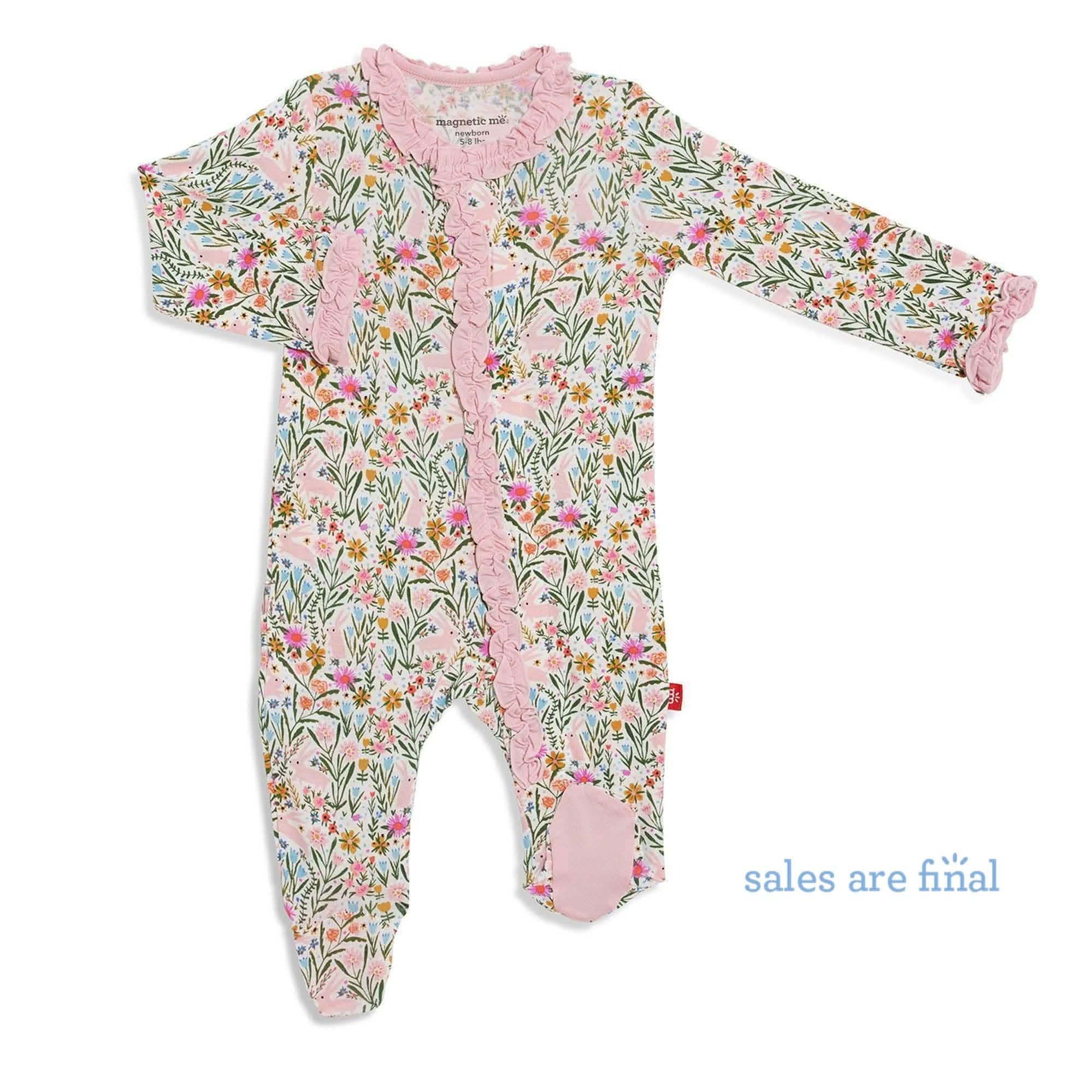 hunny bunny modal magnetic footie - re-loved