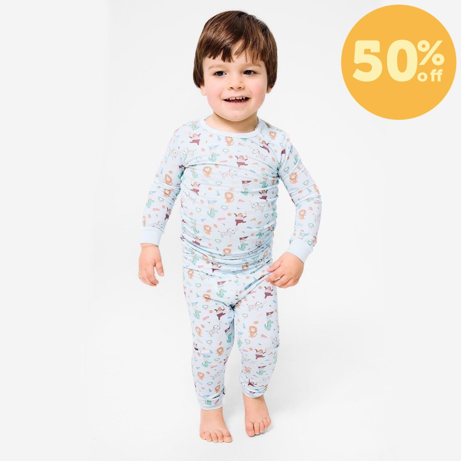 i like big punts and i cannot lie modal magnetic no drama pajama kids long sleeve set