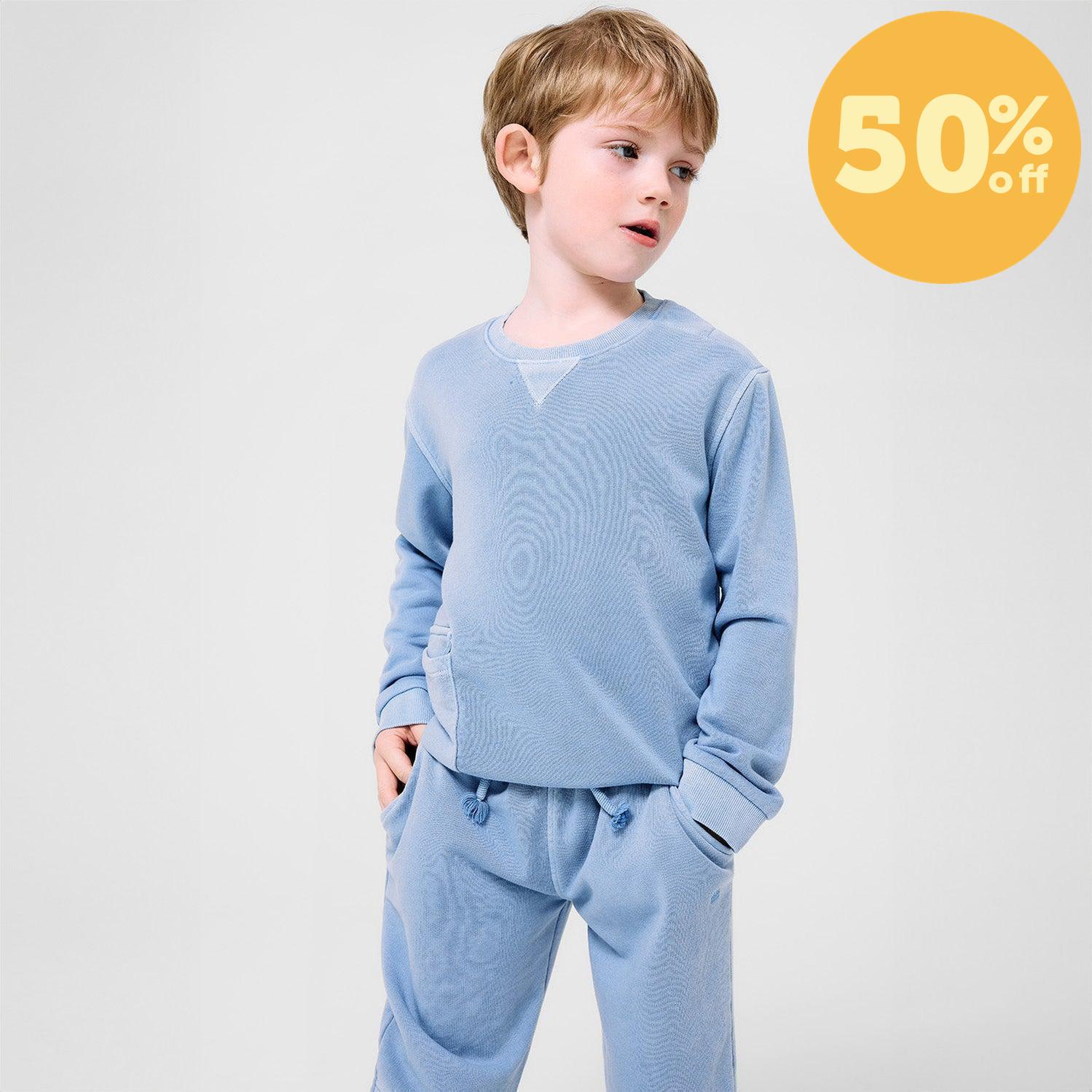 infinity blue cotton magnetic sweater