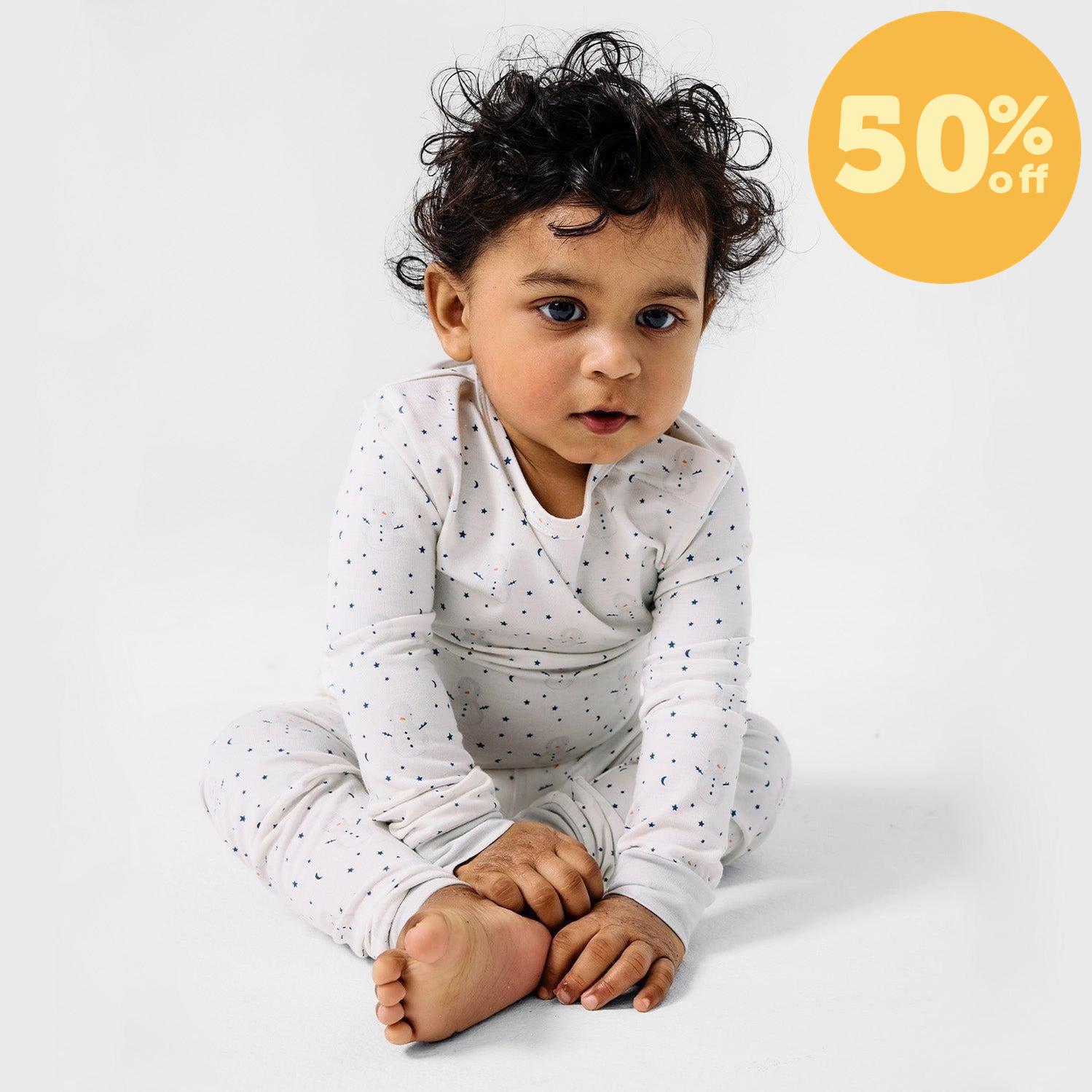 it's a winterful life modal magnetic no drama pajama kids long sleeve set