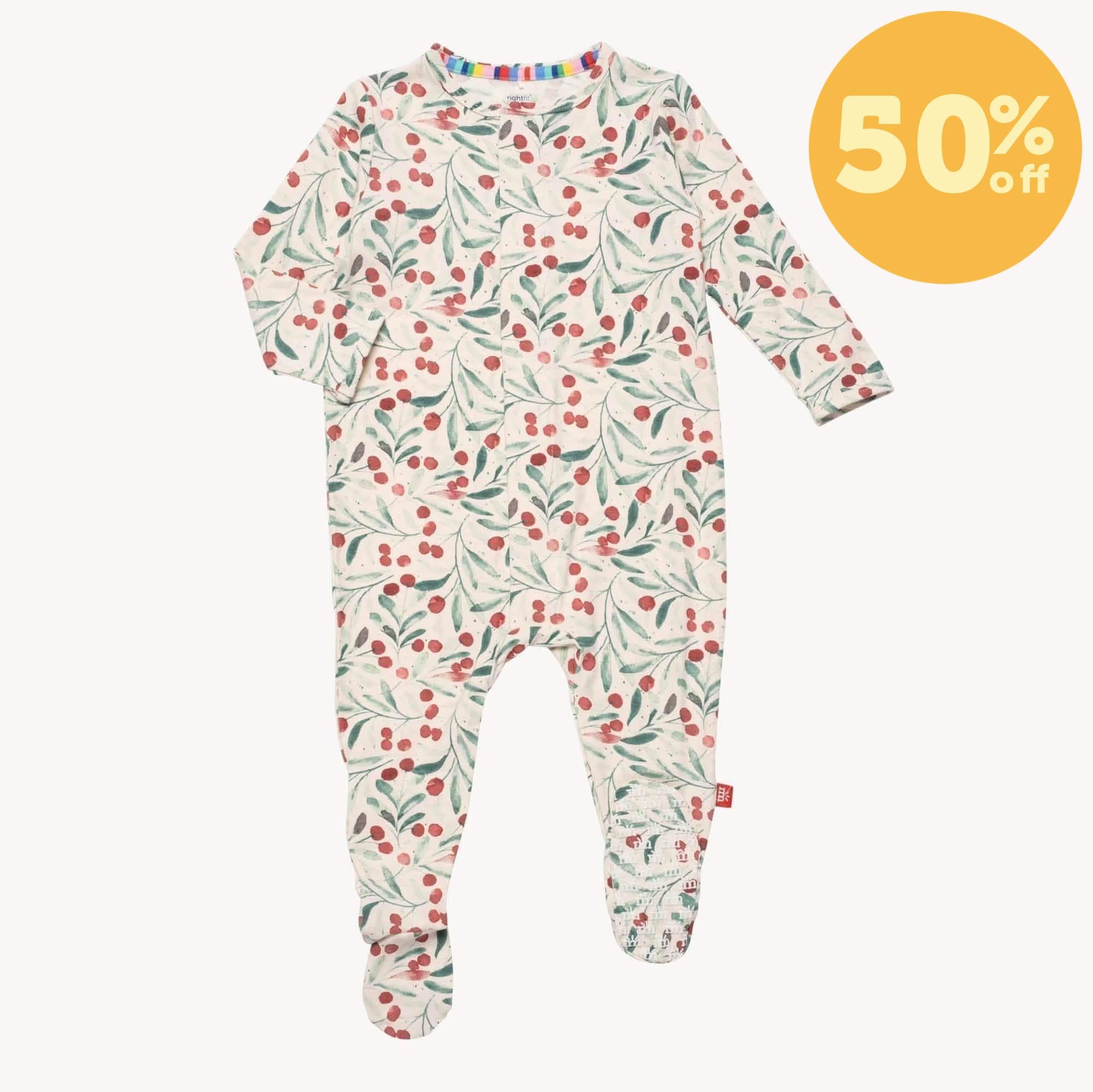 kiss me baby one more time RightFit™ magnetic parent favorite footie