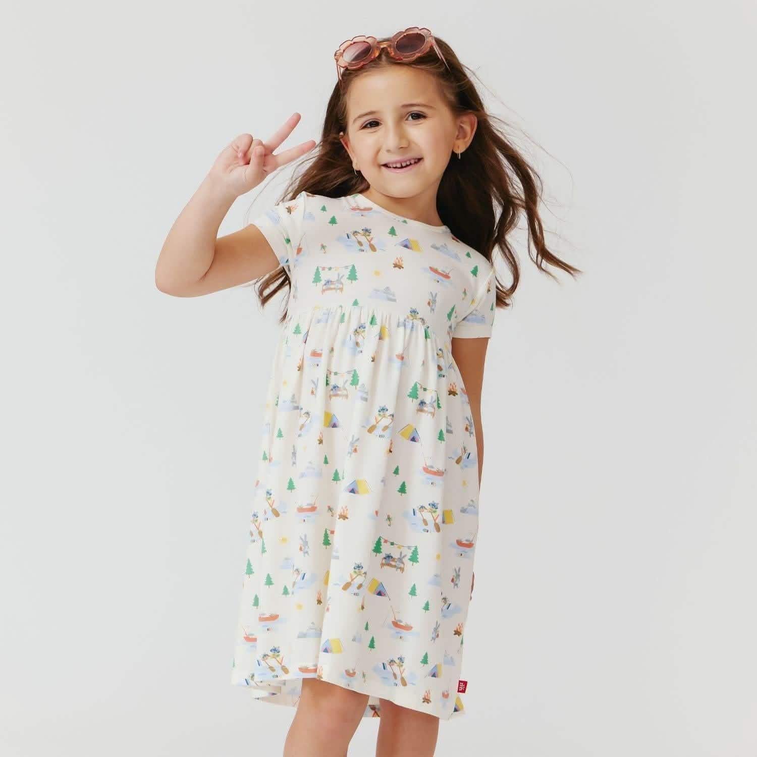 lake you a lot modal magnetic easy peasy short sleeve dress - re-loved