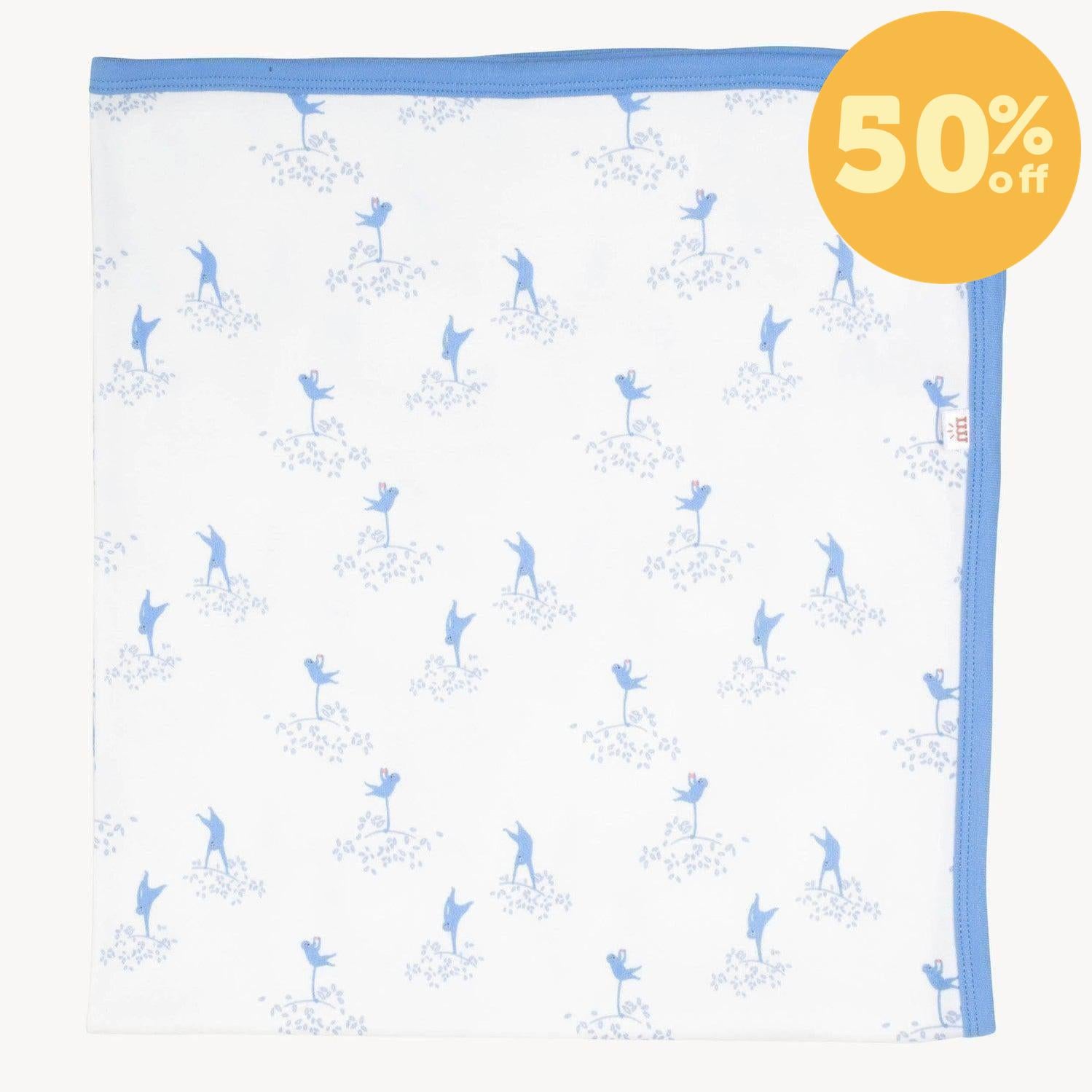 love our friend-chimp organic cotton baby blanket