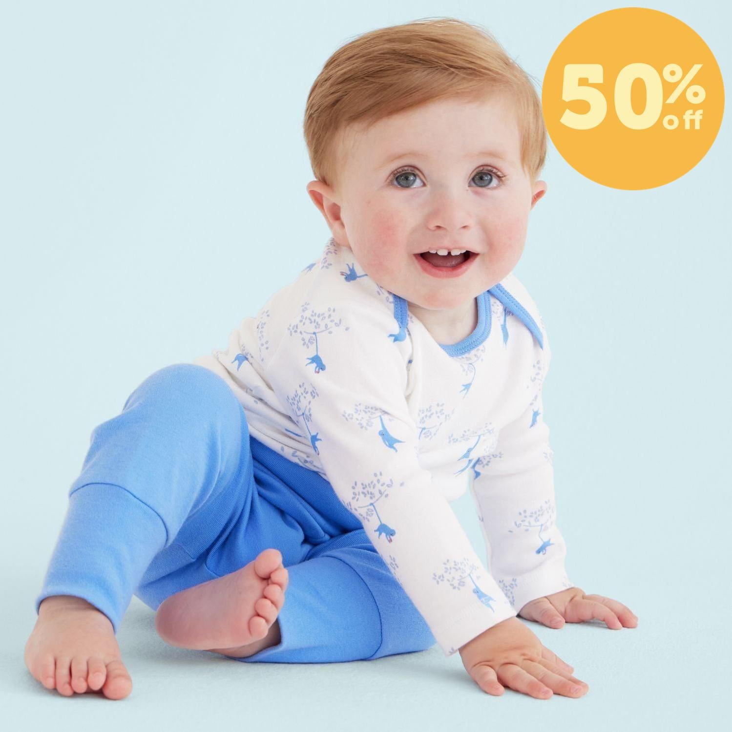 love our friend-chimp organic cotton magnetic tiny tornado bodysuit + pant set