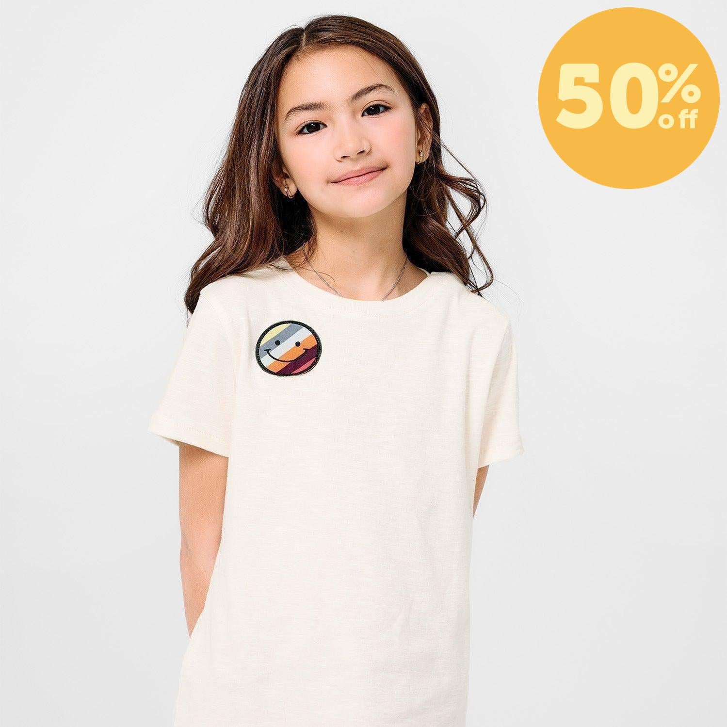 marshmallow cotton magnetic short sleeve play all day top