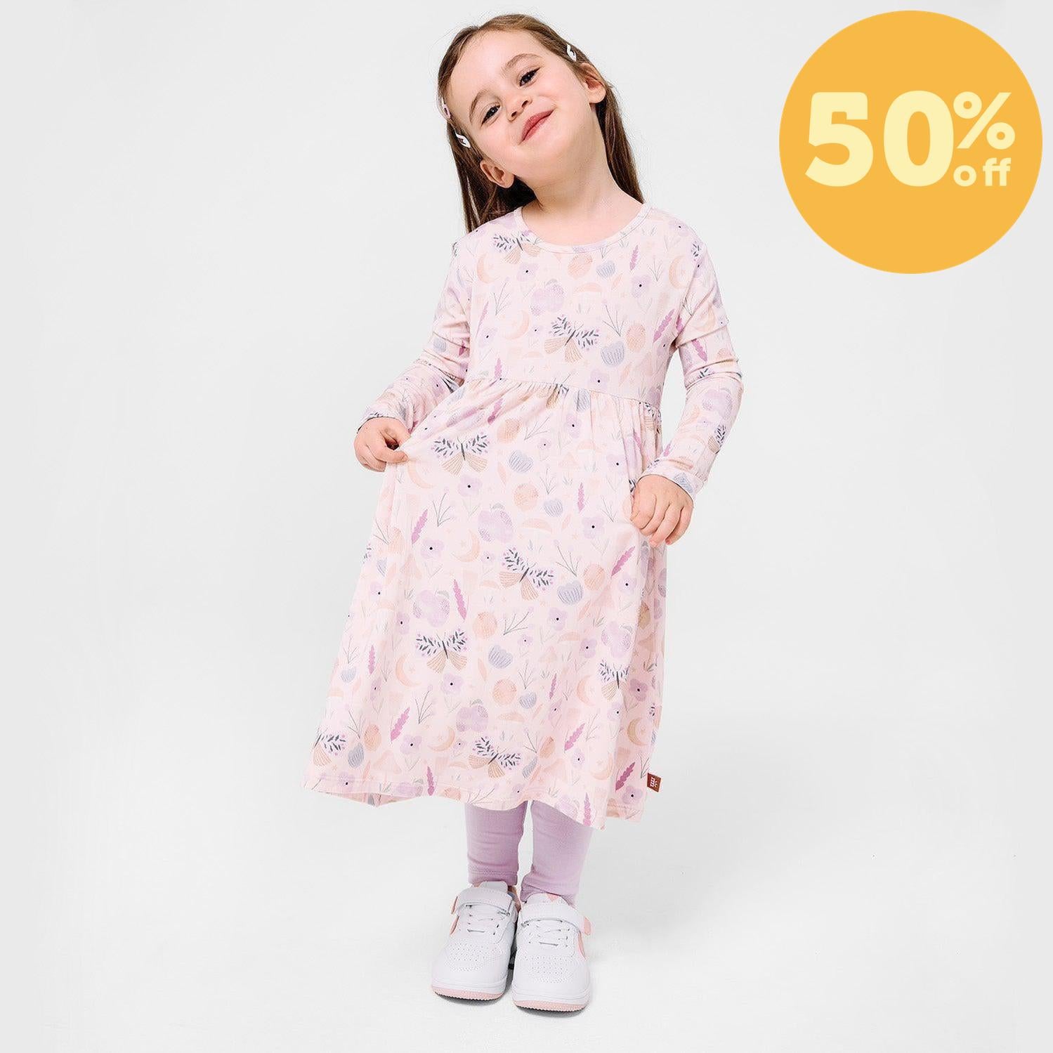 organic botanics modal magnetic easy peasy dress + legging set