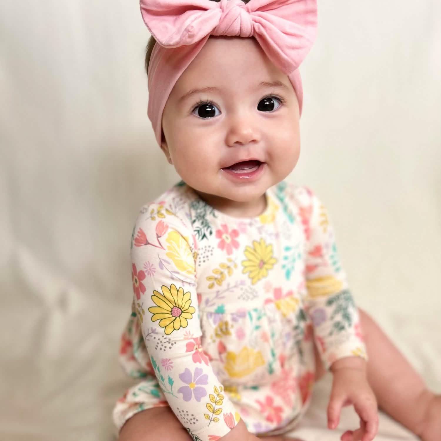 primrose cottage modal magnetic little baby dress + diaper cover set