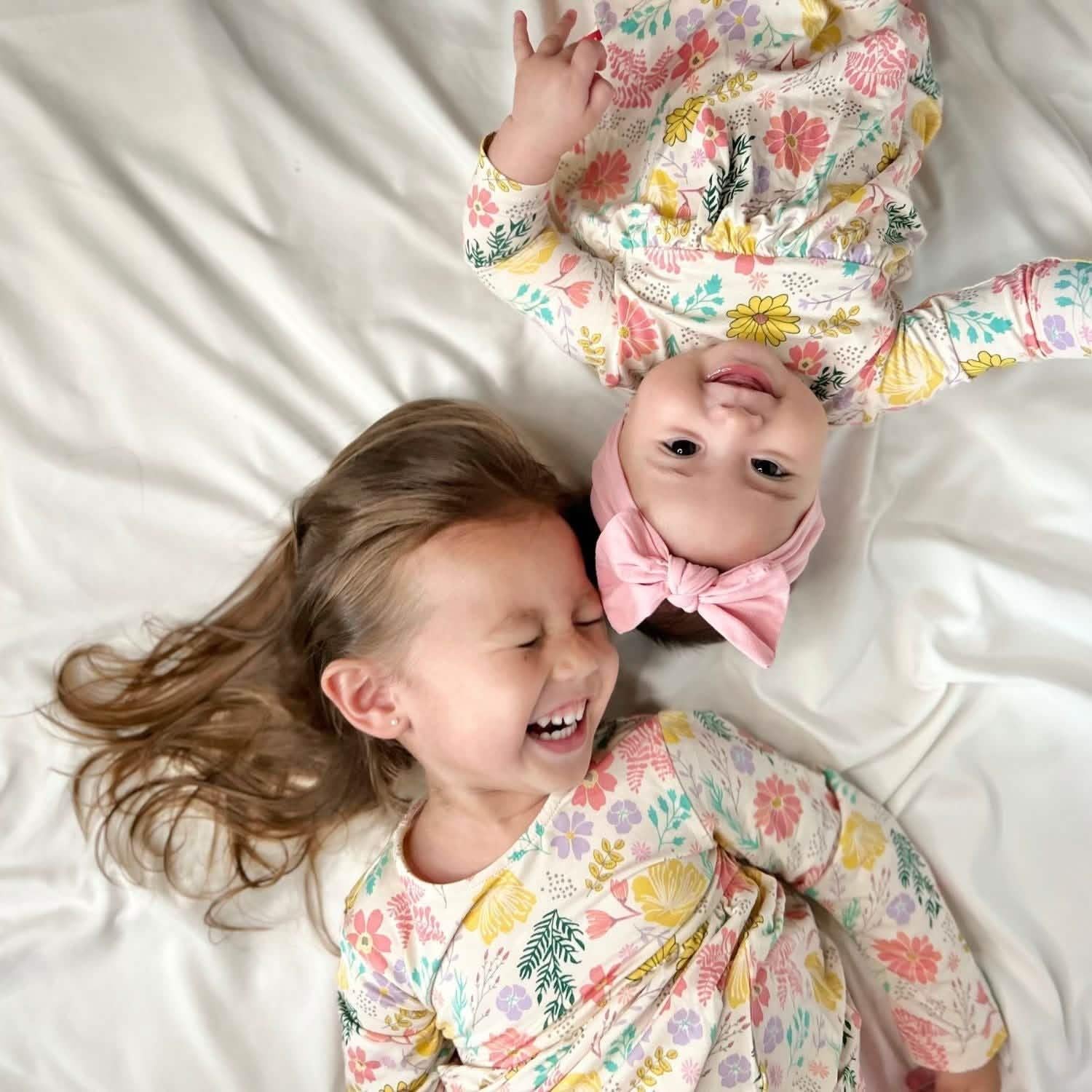 primrose cottage modal magnetic little baby dress + diaper cover set