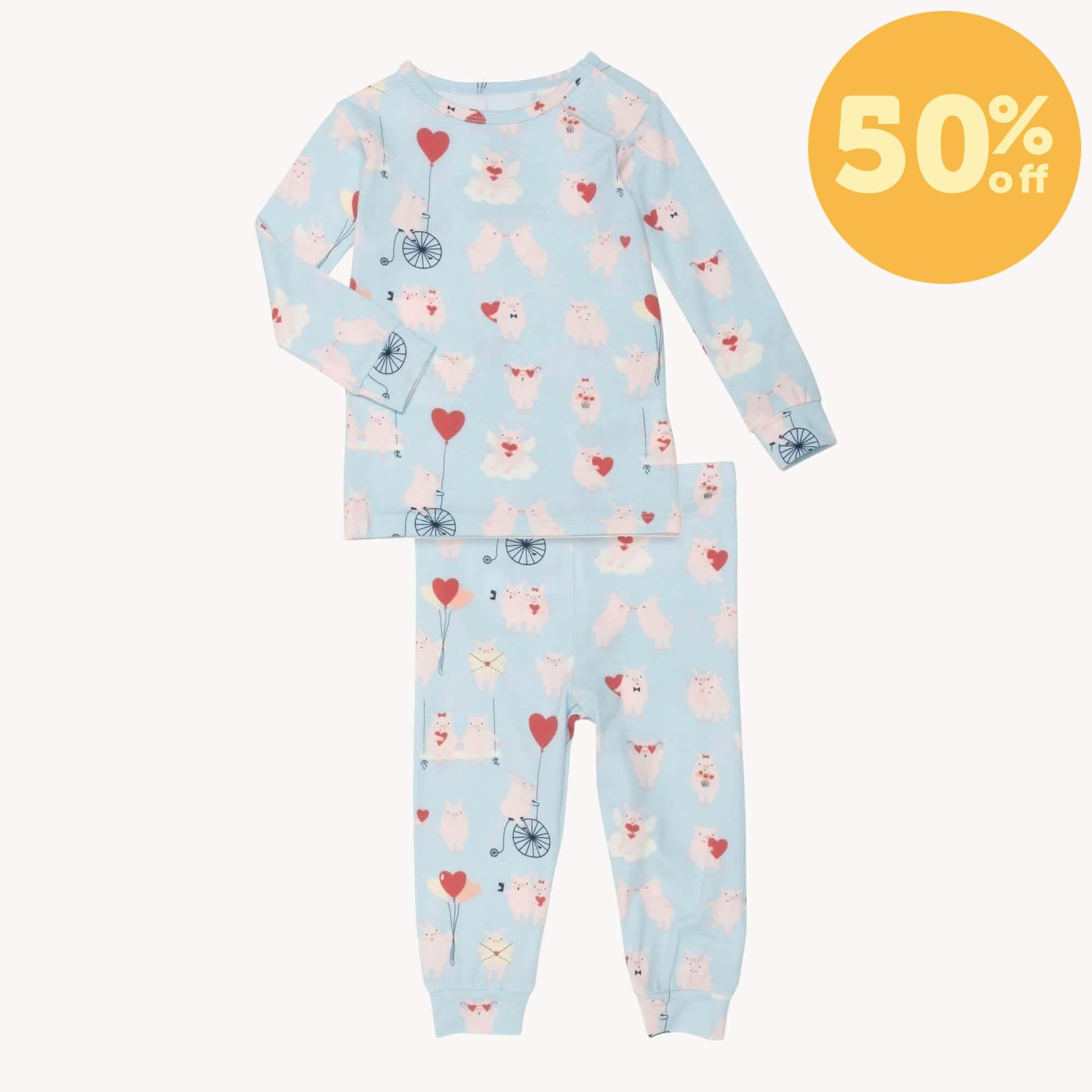 cupig modal magnetic no drama pajama toddler long sleeve set