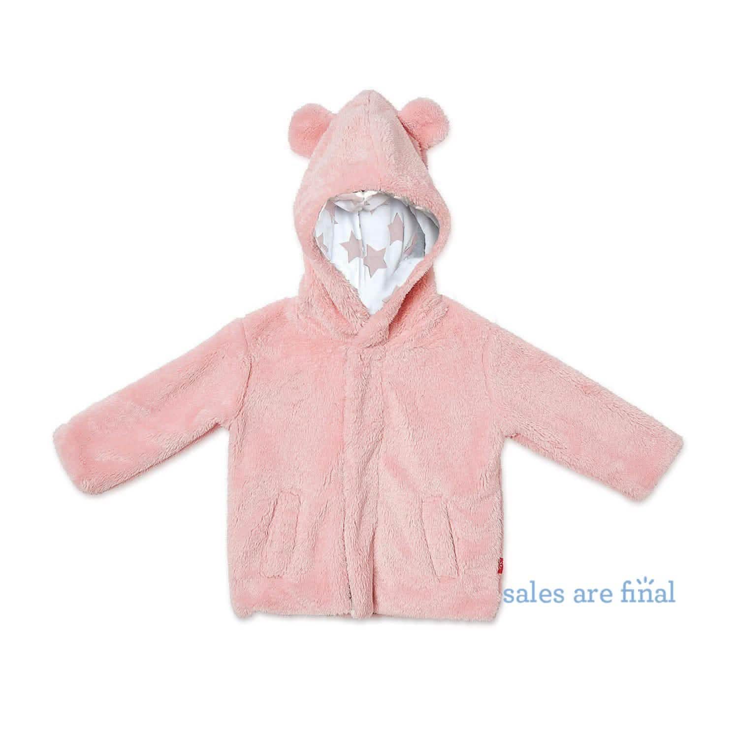 rose quartz star so soft minky magnetic jacket - re-loved