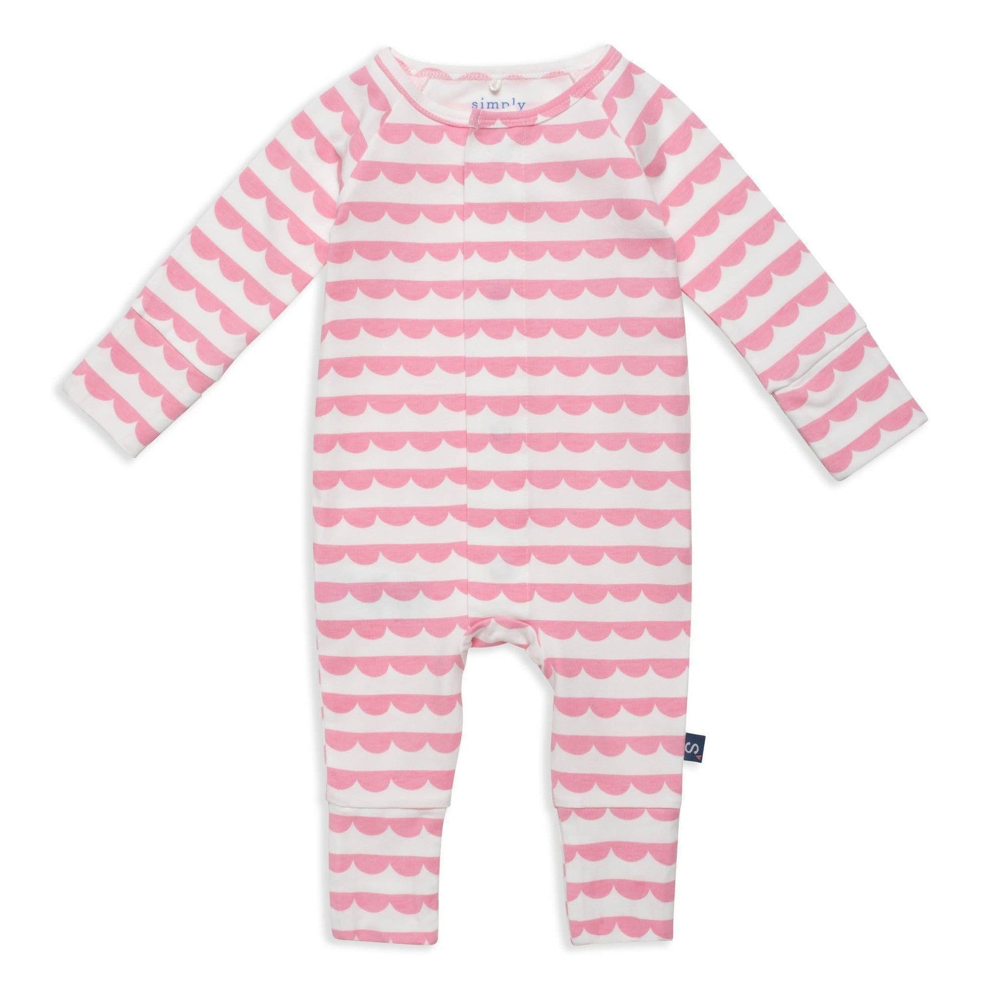 scallop stripe cloudstretch™ magnetic convertible coveralls - re-loved