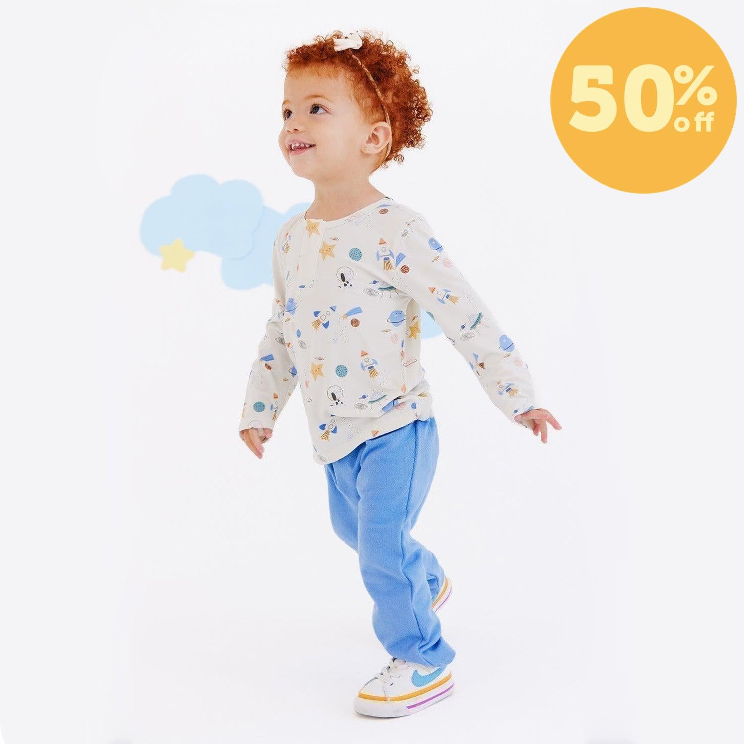 stellar tails modal magnetic roll around long sleeve top + pant set