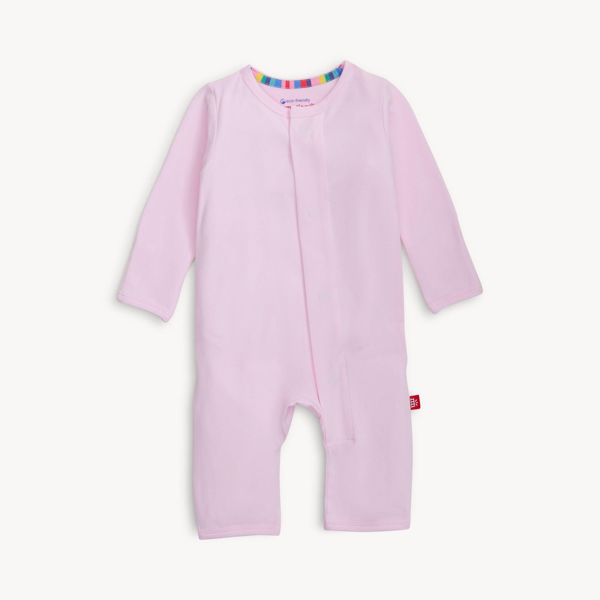 soft petal pink CloudStretch™ magnetic coverall