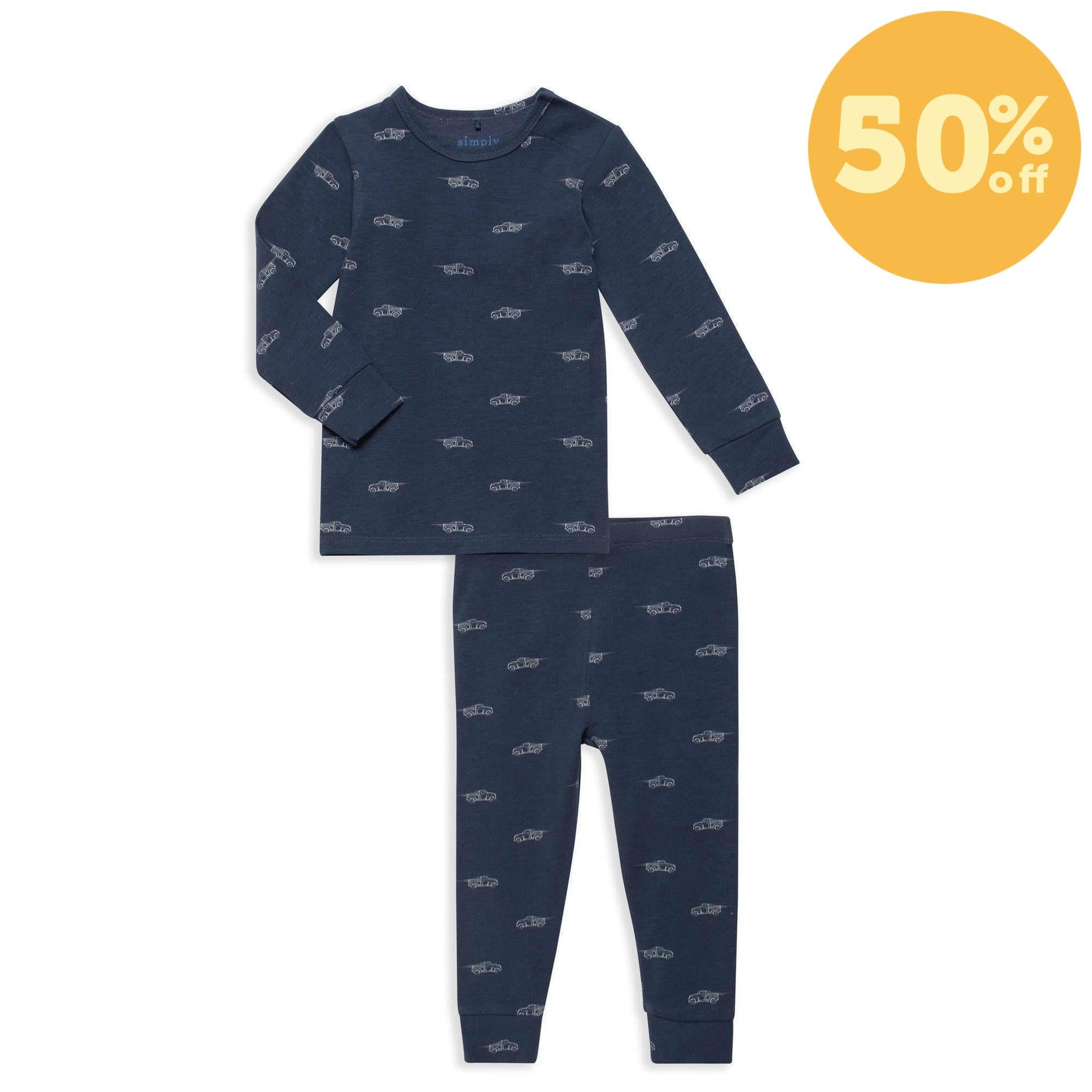 trucks cloudstretch™ magnetic toddler pajama set