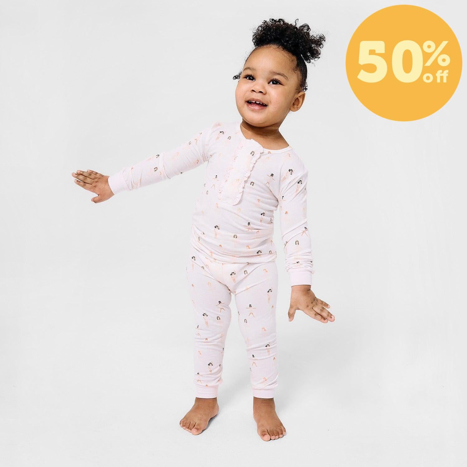 tutu twirls modal magnetic no drama pajama long sleeve set