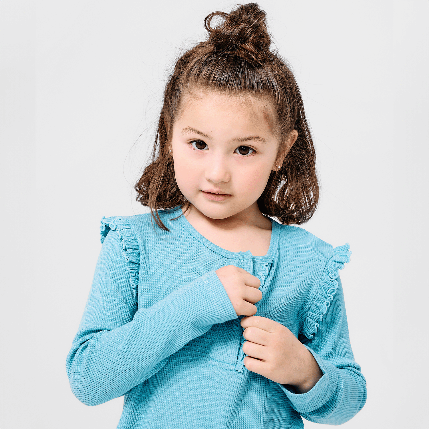 waterfall waffle modal magnetic henley top