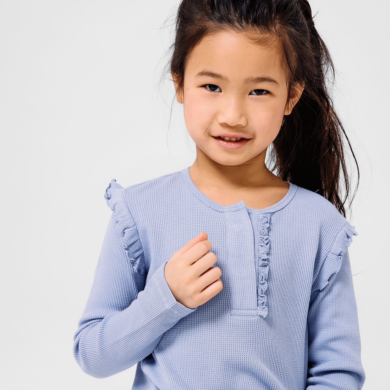 waterfall waffle modal magnetic henley top